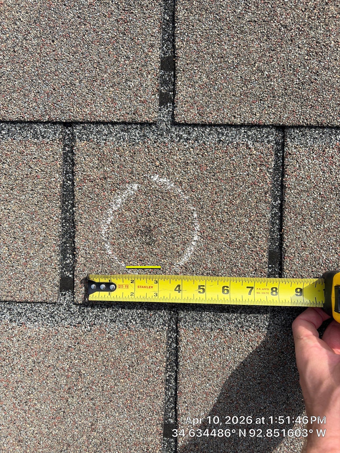 Shingle Roof Damage Assessment in Hot Springs Village by Temple Roofing and Exteriors