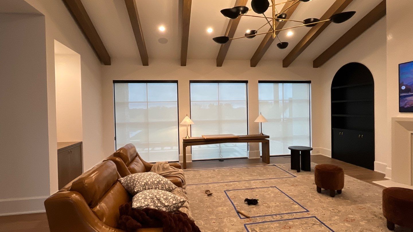 Motorized Residential Shades and Drapery by Custom Blinds & Design