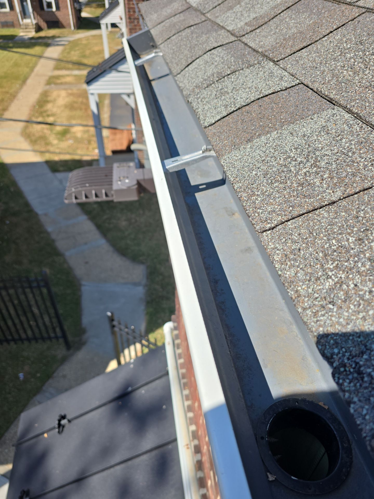Commercial gutter cleaning Cherry Hill & Camden, NJ after photo with clean gutters