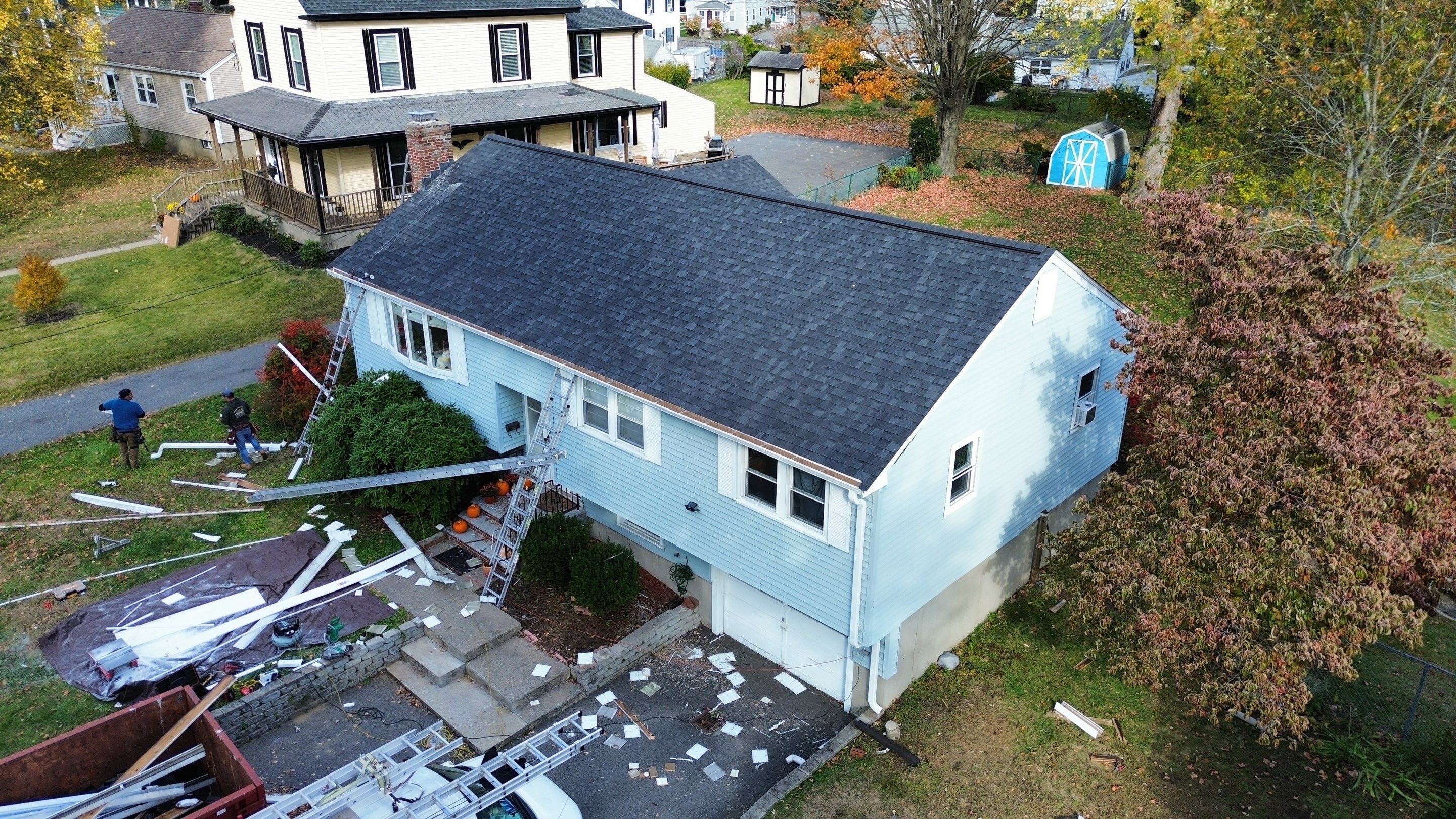 Full Roofing, Chimney, and Gutter Renovation | Woburn, MA by Mighty Dog Roofing of Greater Middlesex County