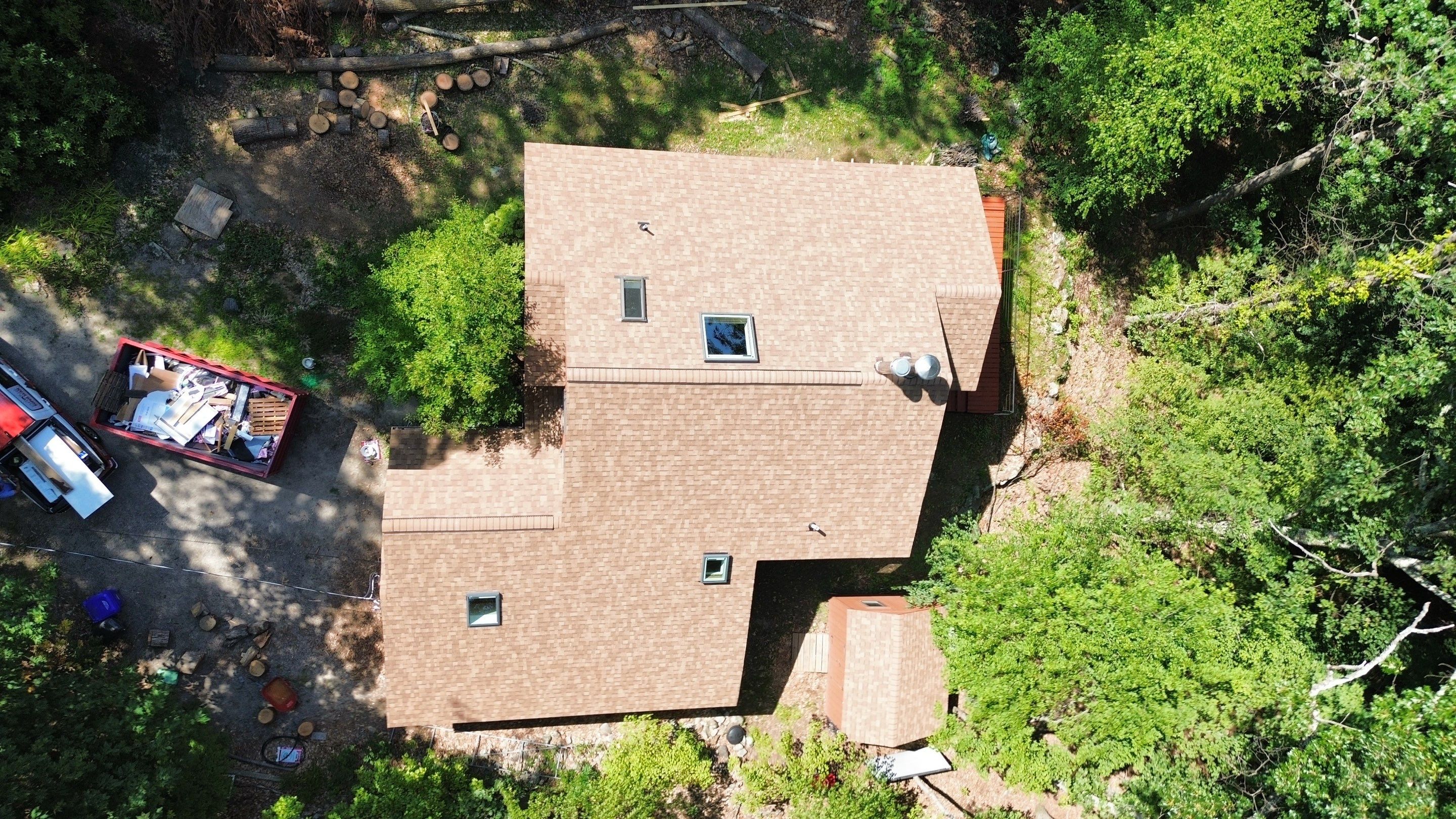Roof Replacement & Skylight Installation in Bedford, MA by Mighty Dog Roofing of Greater Middlesex County
