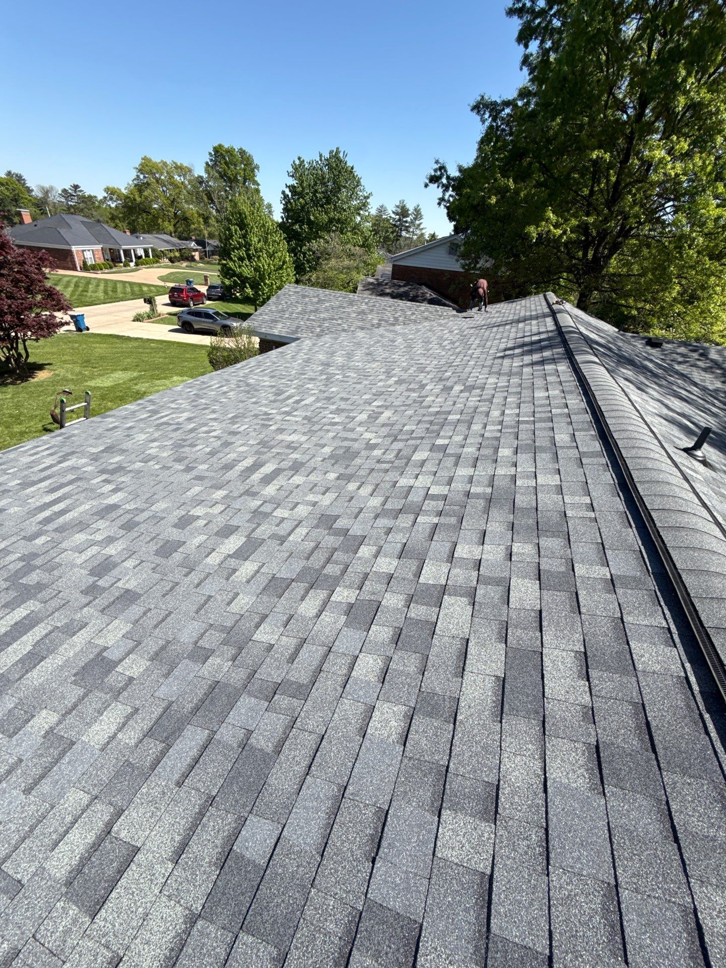 Architectural Shingle Roof Installation and Decking Replacement in Chesterfield by Acute Roofing And Exteriors 