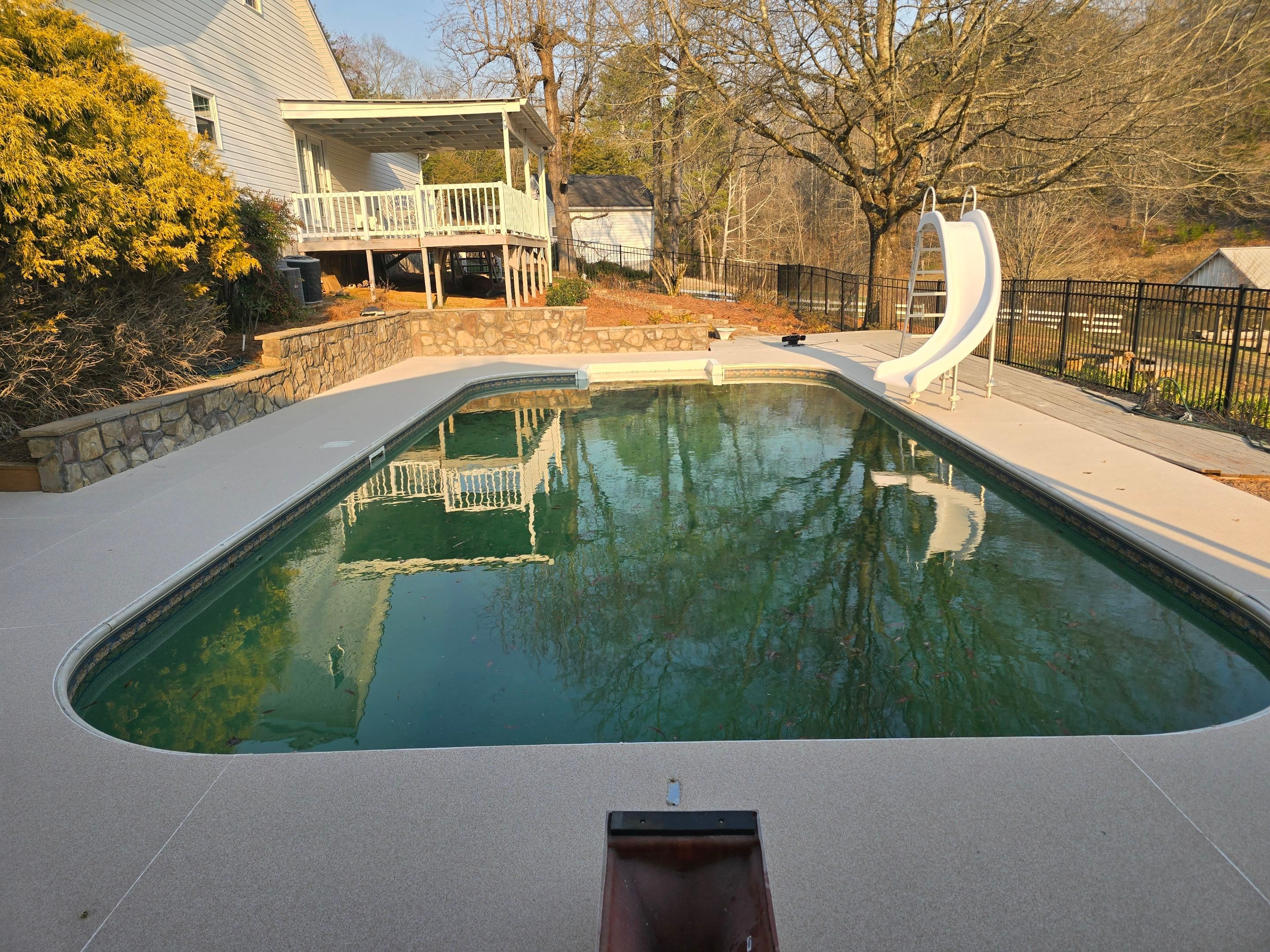 Pool Deck using Breaking Dawn by Elite Floor Solutions