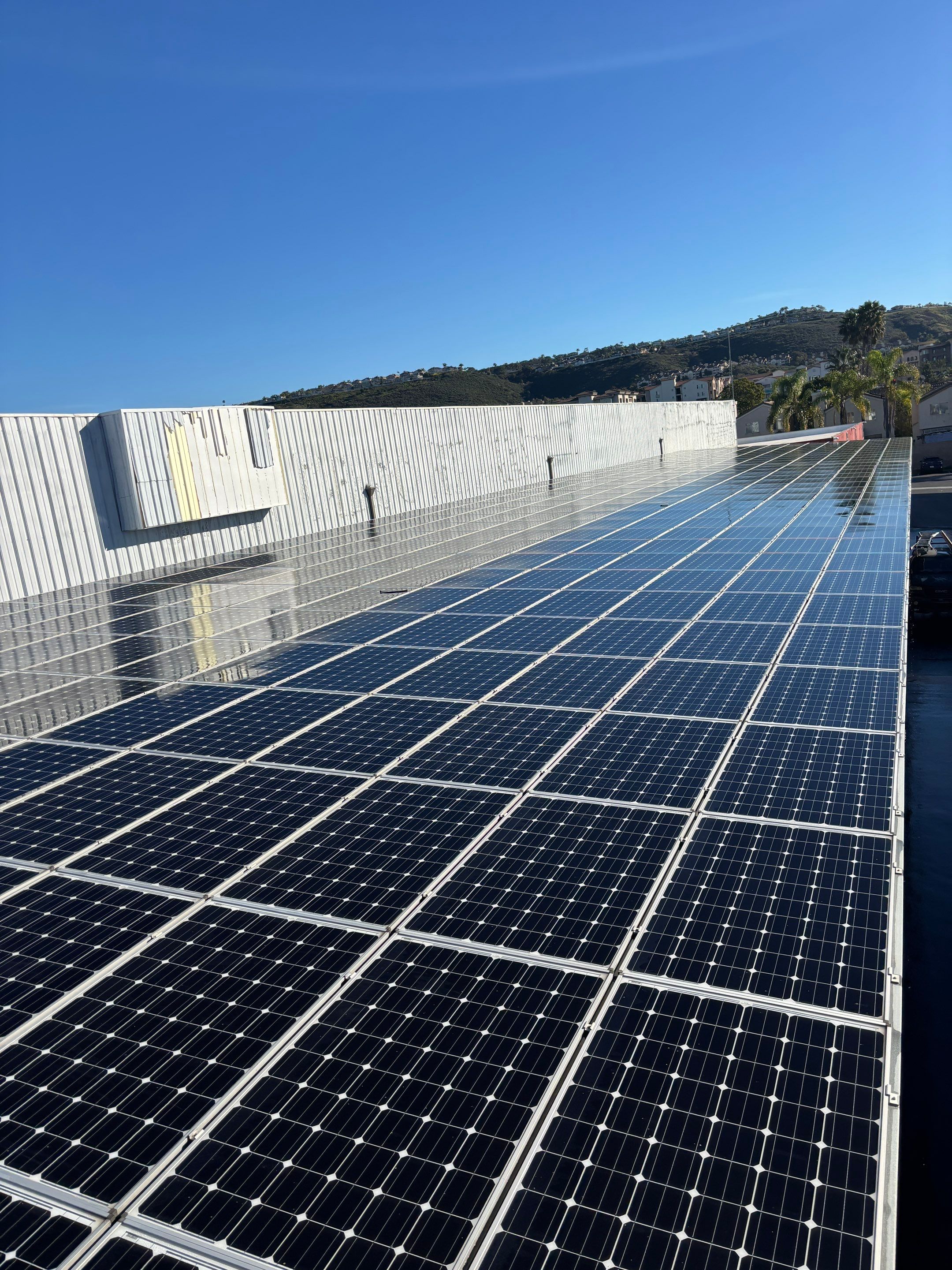 Commercial Solar Panel Cleaning by Palm Coast Solar Cleaning