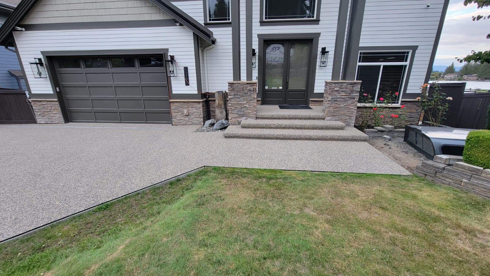 Big Sur Vuba Driveway by Concrete Coating Experts Inc.