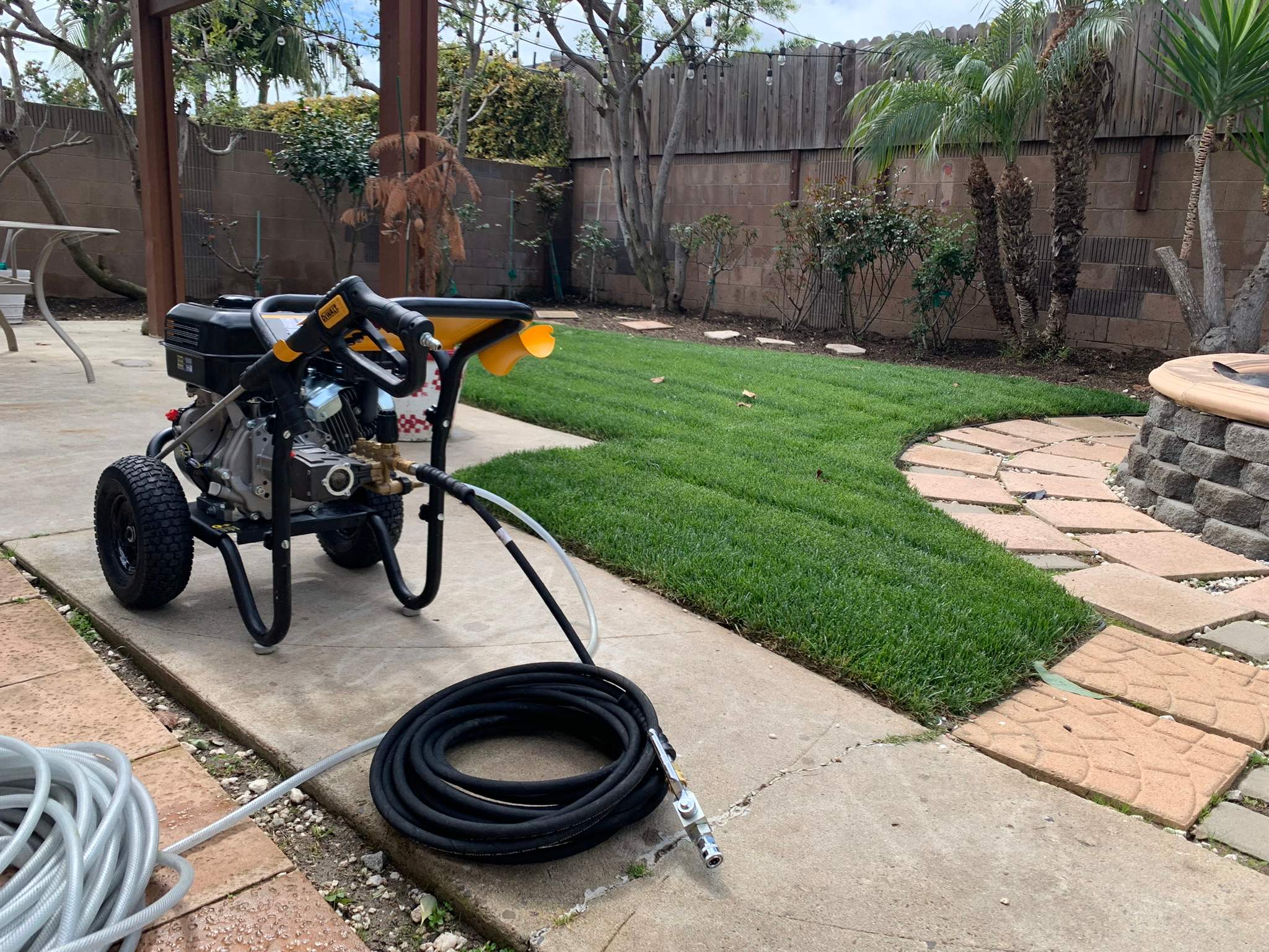 Pressure Wash using Sodium Hypochlorite and Solar Panel Cleaning in Huntington Beach by Property Cleaning Experts