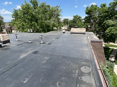 Commercial Roofing Installation using MuleHide EPDM .60 - BLACK