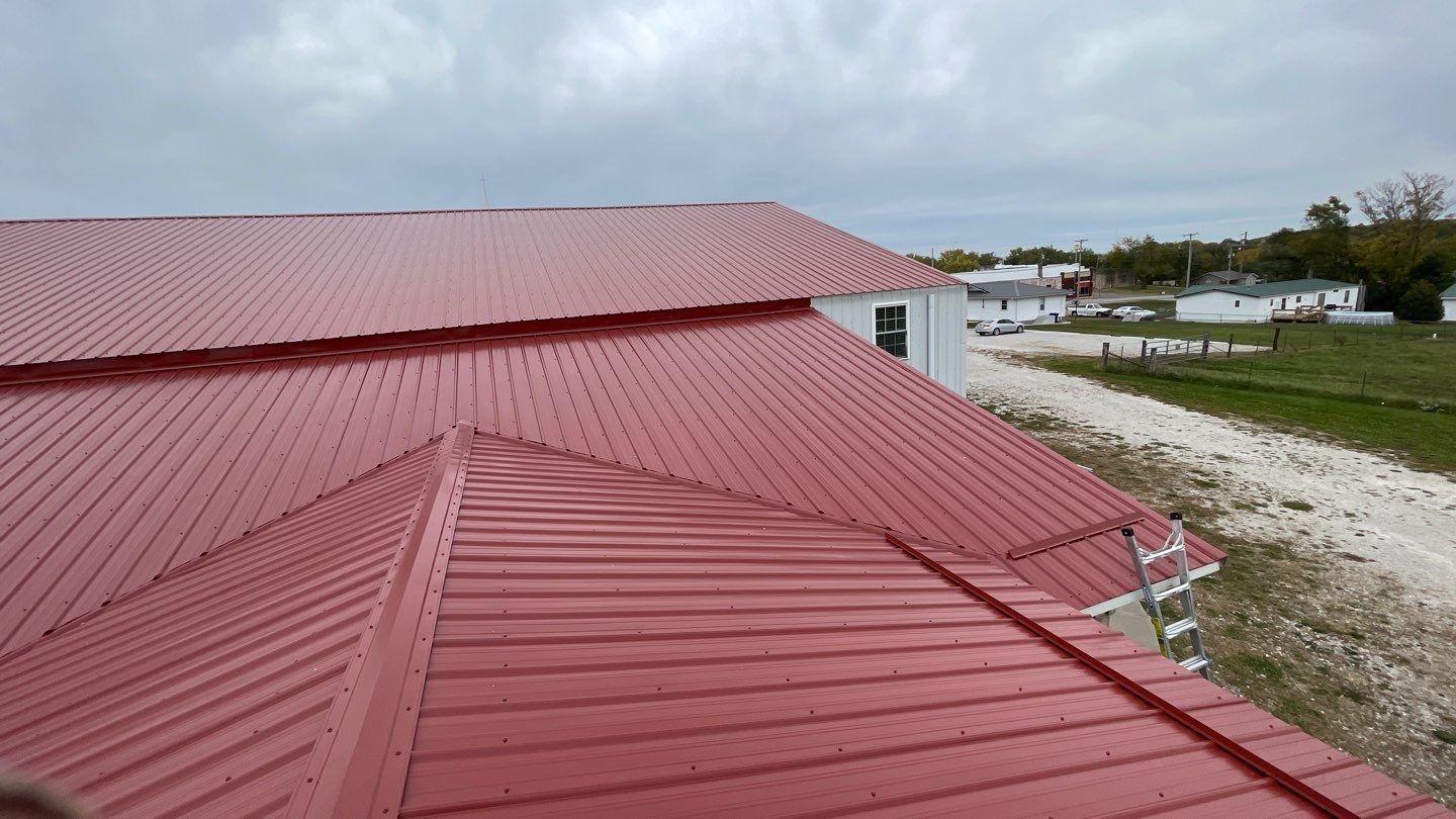 Commercial Roof Metal Replacement - Color Rustic Red  by Titan Commercial & Residential Roofing 