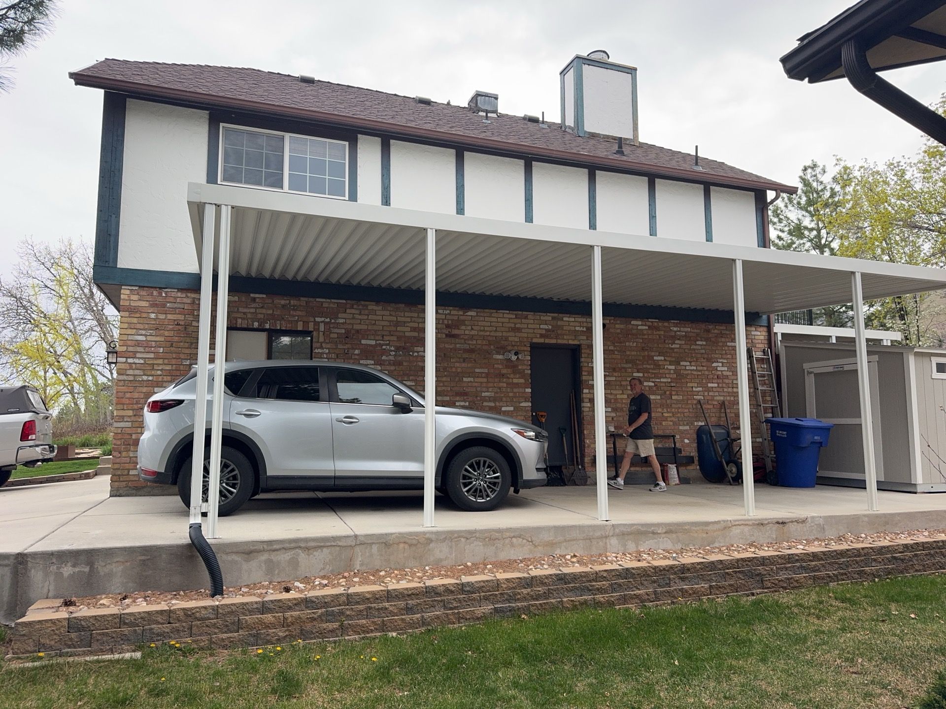 Cottonwood Heights | Custom Hardie Exterior & Bold Fascia | Cobble Stone Accents by Ideal Siding Utah