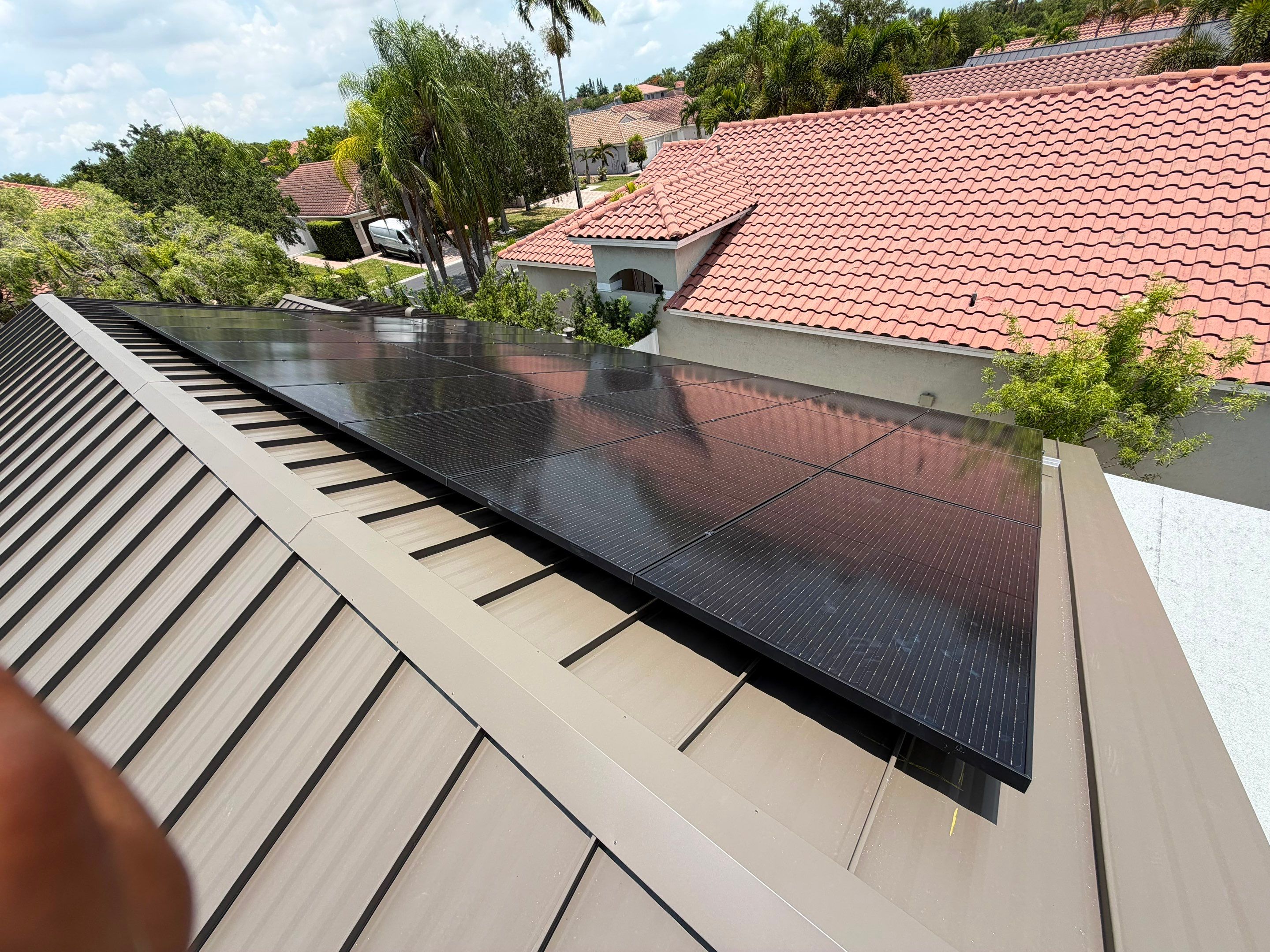 Residential Solar Energy System Installation on Standing Seam Metal Roof by Solar Dynamics, INC