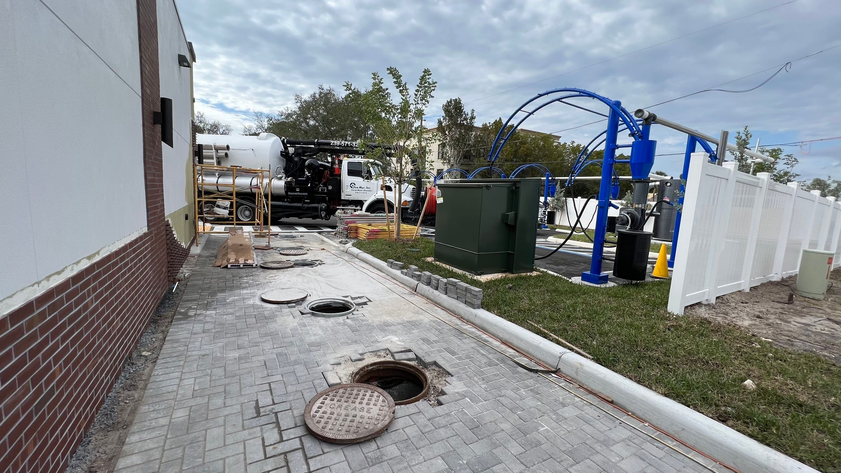 New Carwash Collection Tank Cleaning by APS Power & Water