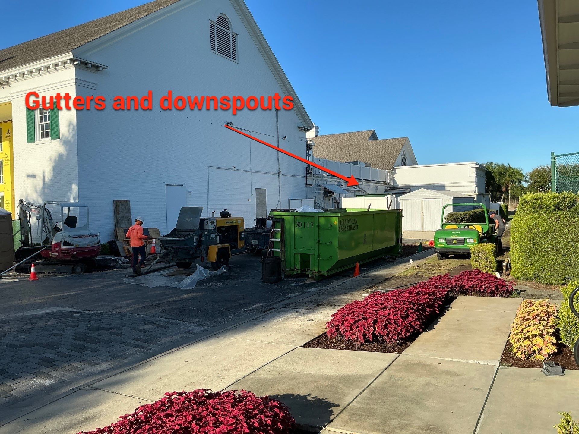 Round Downspouts and Seamless Gutter Installation in Tampa FL by Gutter Professors