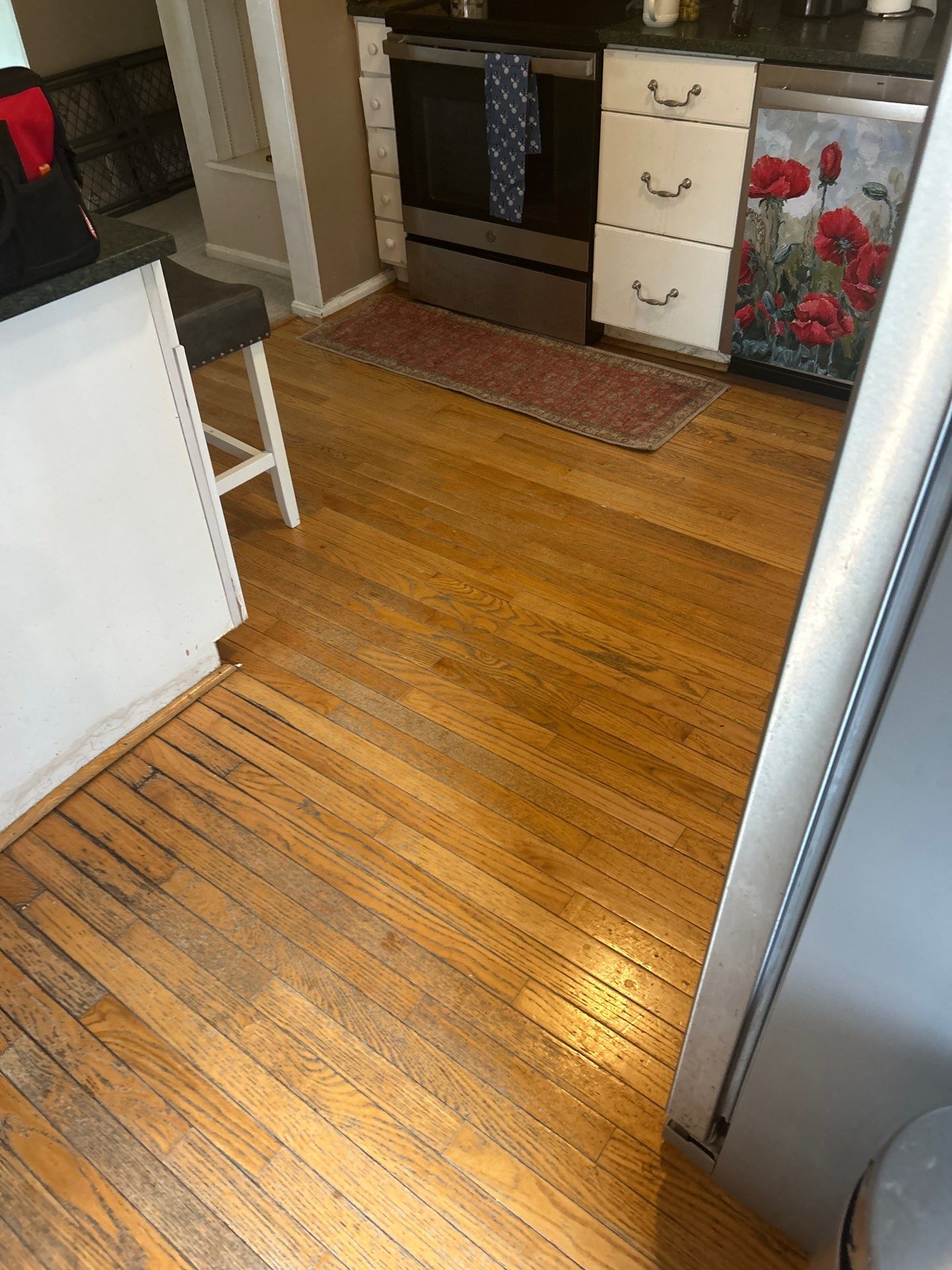 Hardwood Refinish Project in Crestwood by Footprints Floors Kentucky