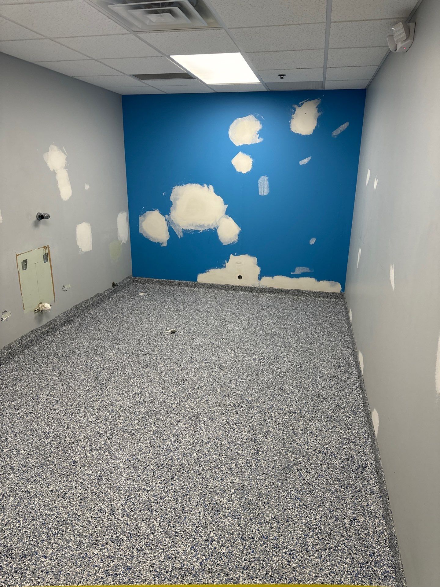 Epoxy Floor in Shop Bathroom by Gordon Painting