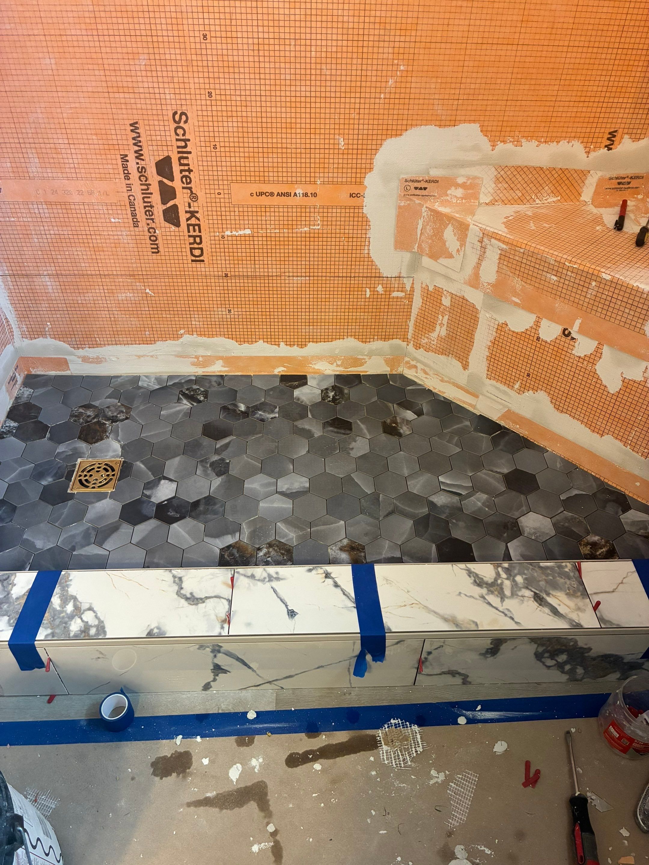 Tub-to-Shower Conversion by Footprints Floors of Nashville