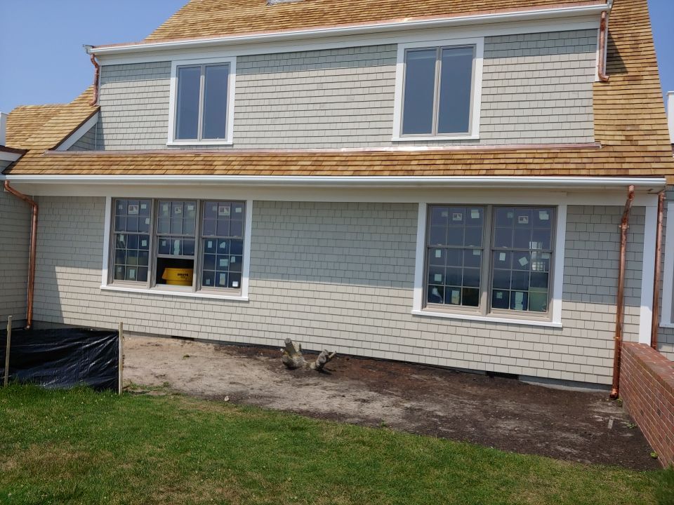 Gutter Installation using 4x6 Fiberglass Gutter in Harwich Port, MA by Gutter Pro Enterprises