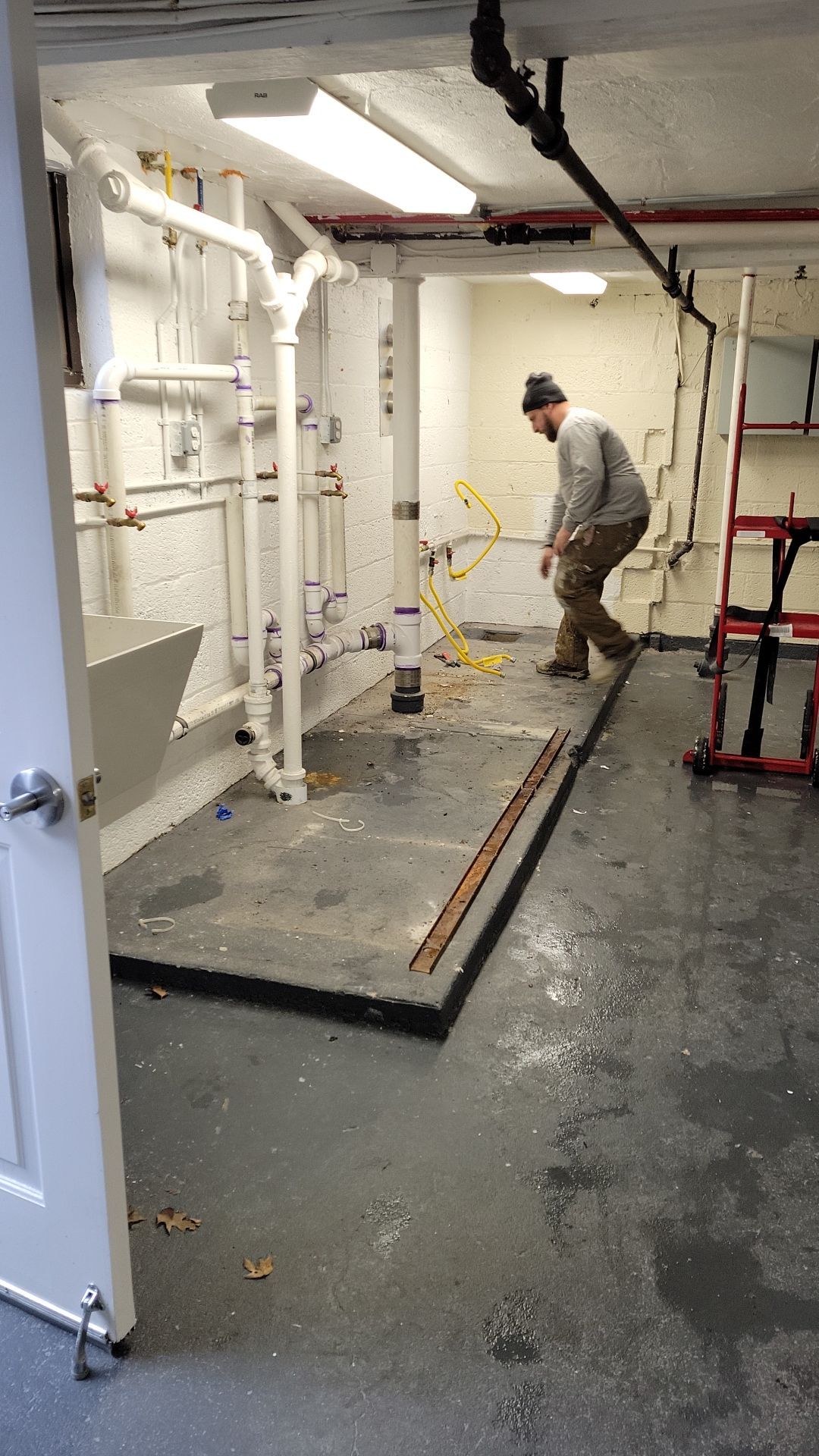 Laundry Room Floor Coating using Penntek- Silver Creek by Spectrum Painting, LLC