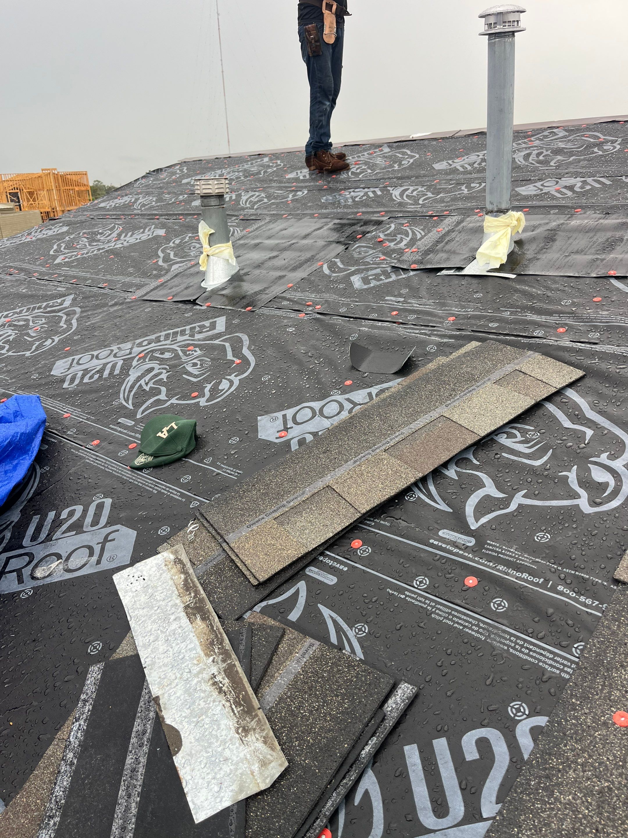Residential Roofing Installation using Owen's Corning Duration (Lifetime) Shingles by Roof Repair Company