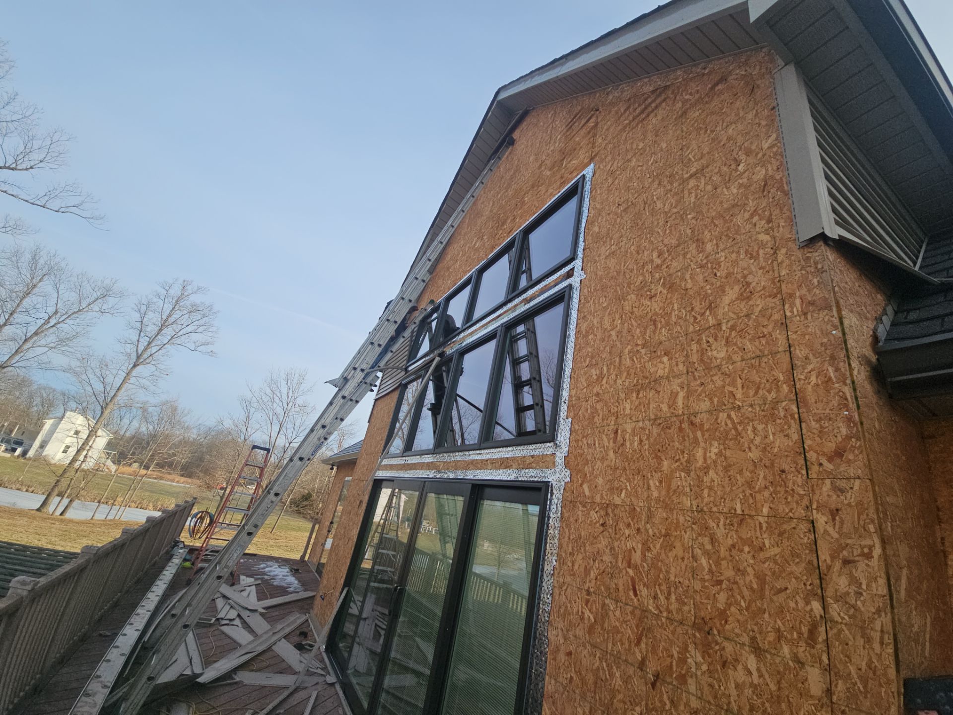 Siding Installation using James Hardie Board & Batten and James Hardie Shakes by Koontz Construction
