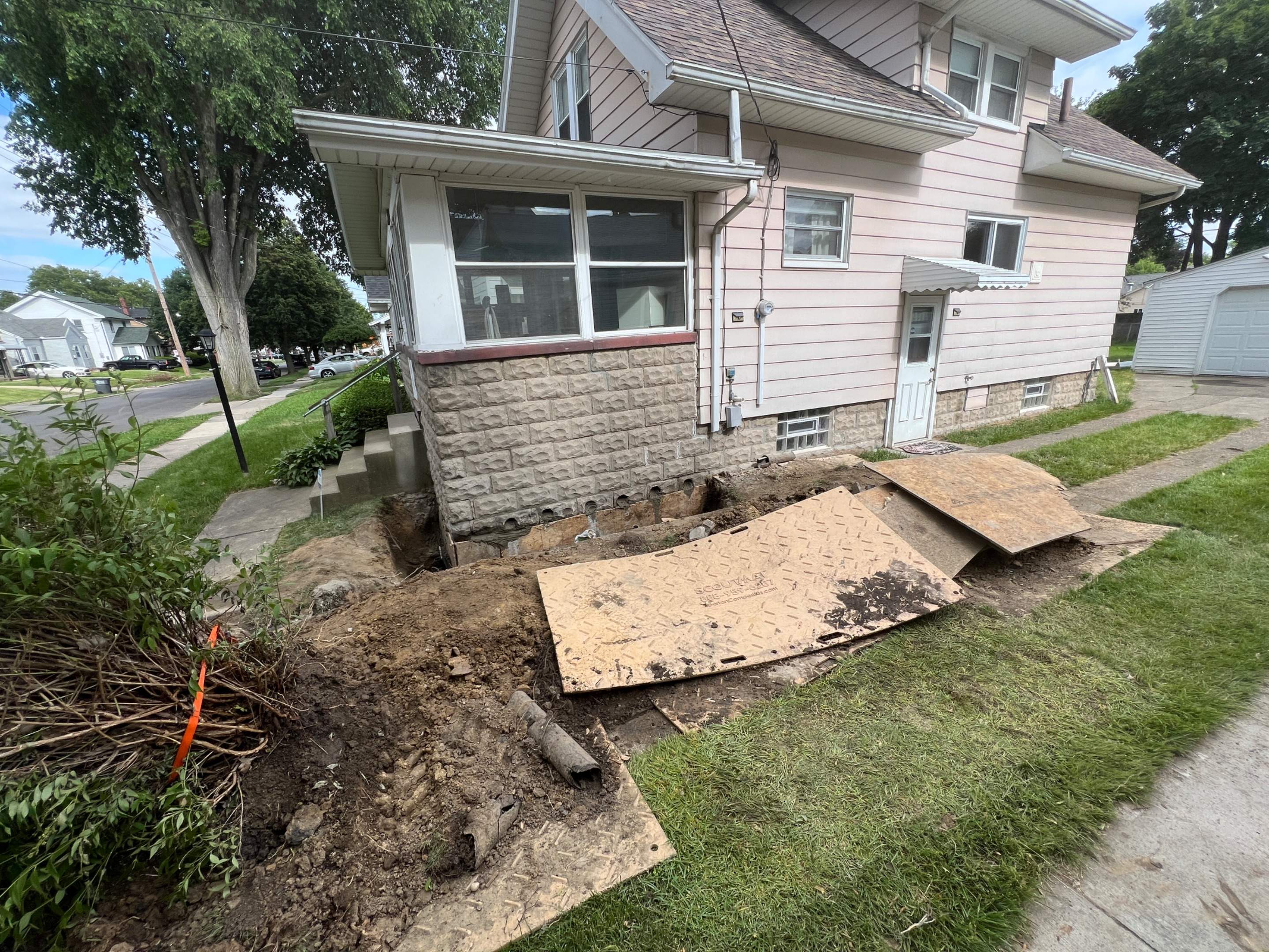 Helical Piers using Helical Deep Foundation Footings by Toledo Basement Repair