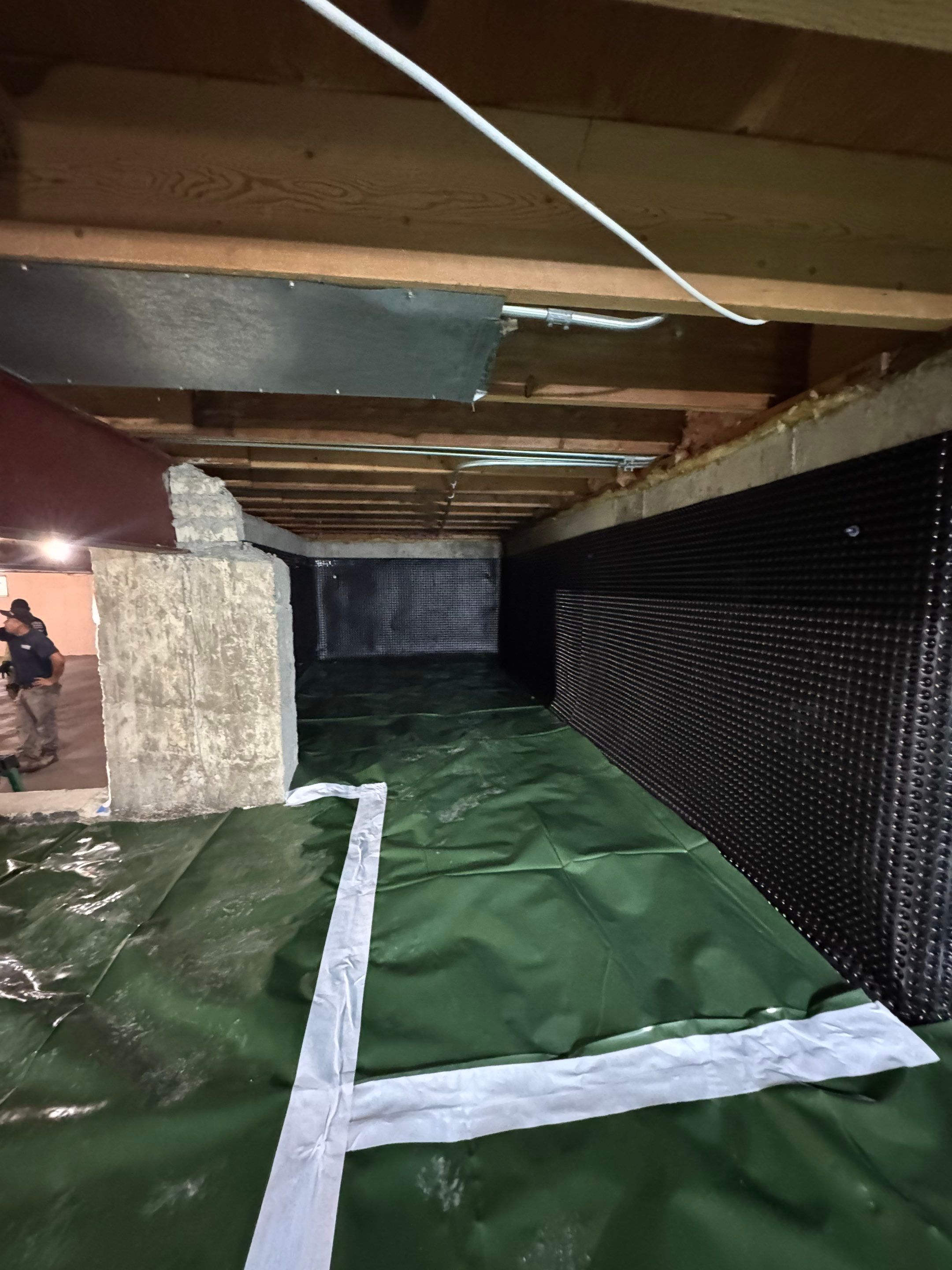Concrete in Crawlspace by Area Wide Waterproofing