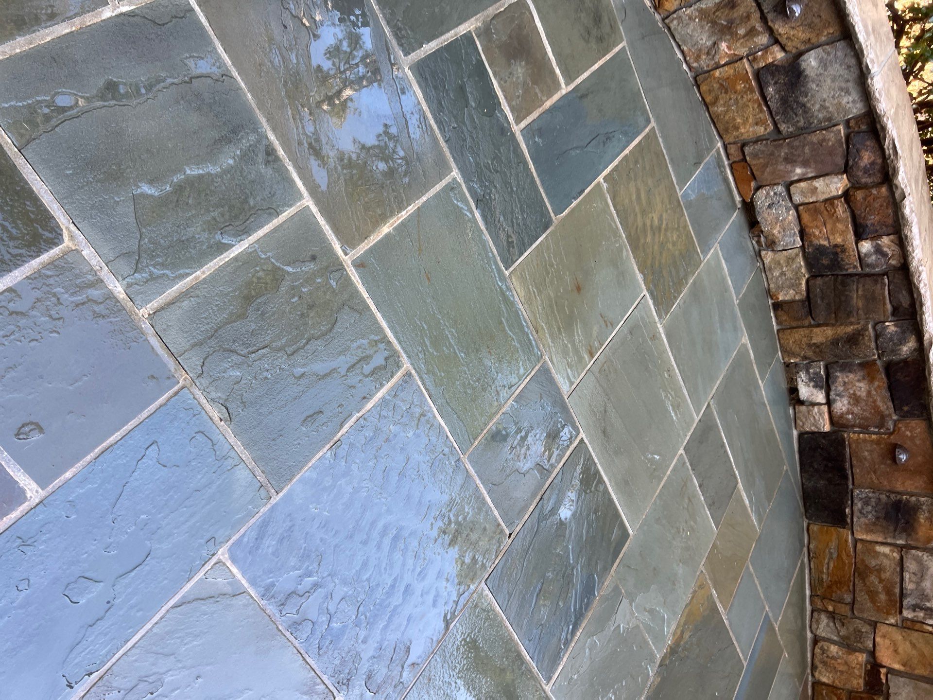 travertine  using Concrete Sealant by DuraSeal