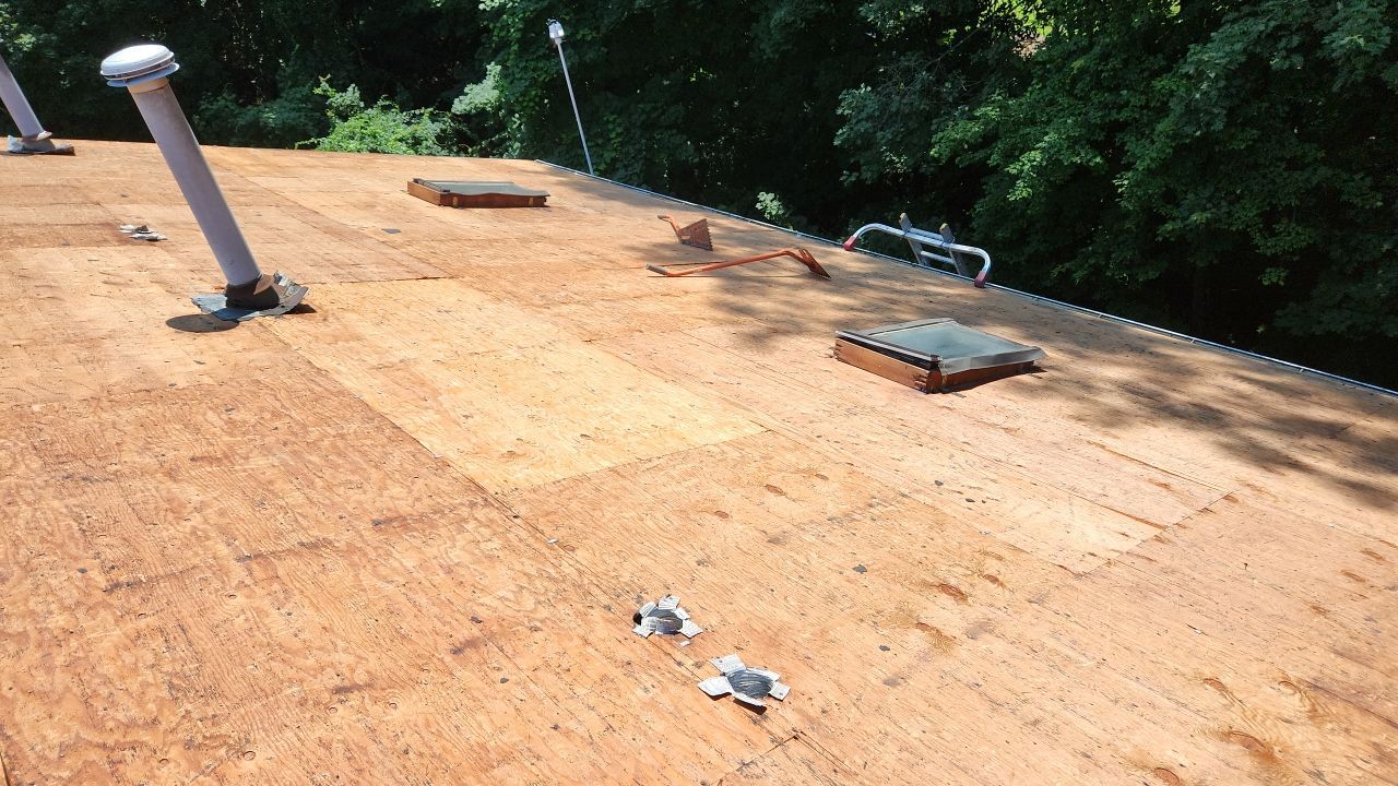 Residential Roofing Installation using Owens Corning Duration Brownwood by A Plus Exterior