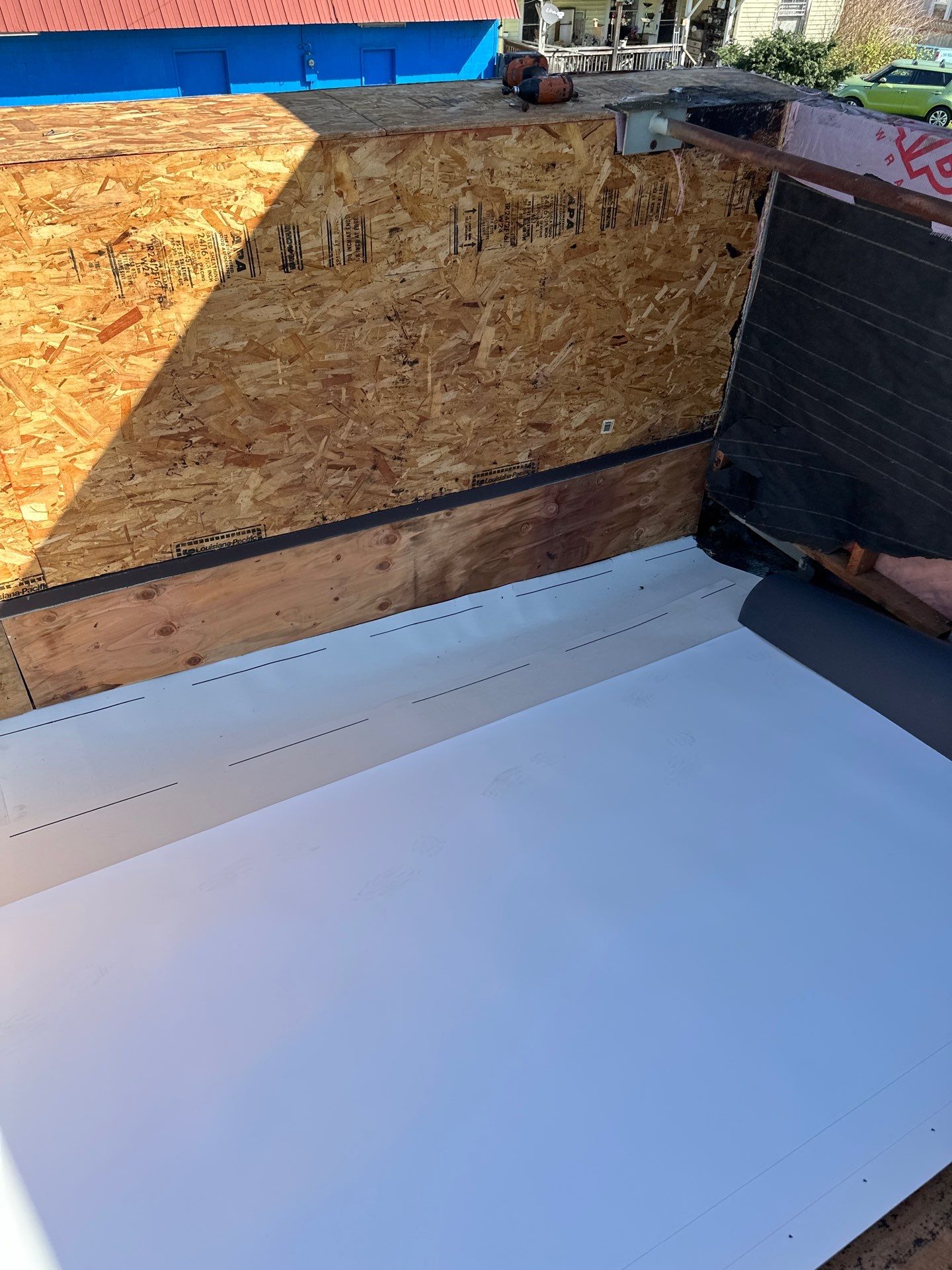 Commercial Roofing Installation using IKO Dynasty & GAF 60Mil TPO by Orezona Building & Roofing Company, Inc.