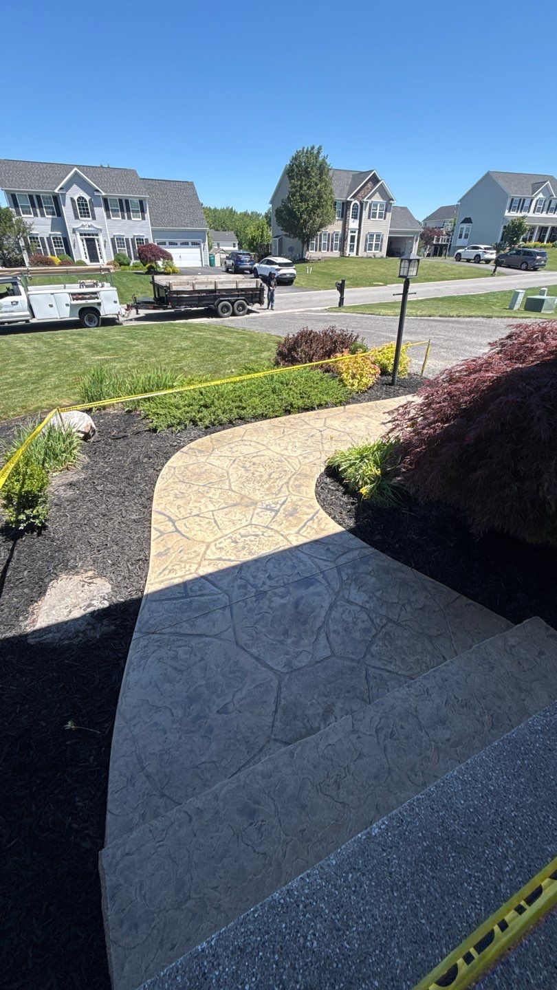Appalachian Flagstone Stamp  by NG Masonry & Construction LLC