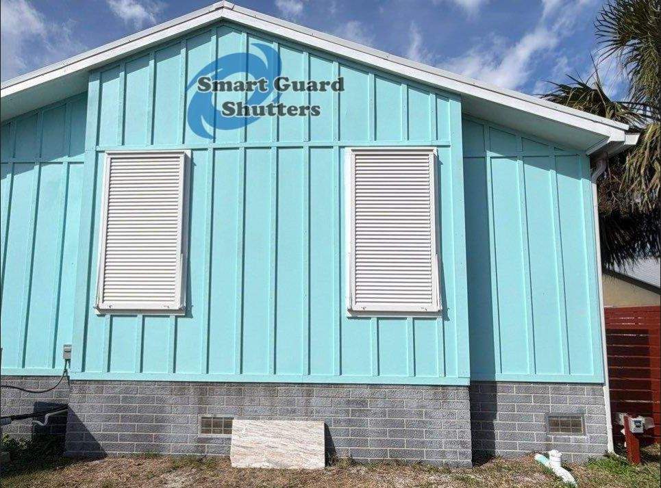 Impact Bahamas in Signal White by Smart Guard Shutters