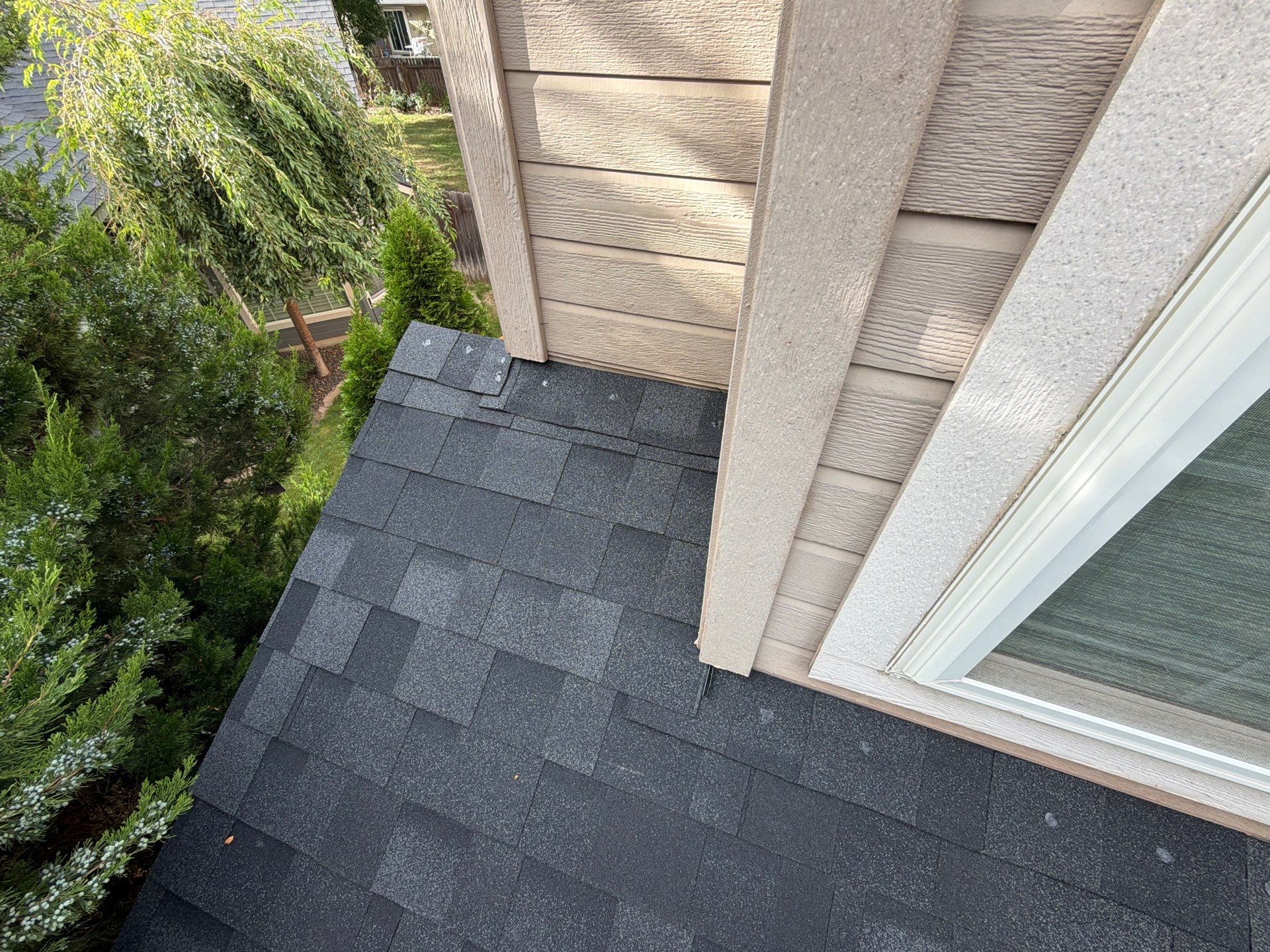 Residential Roof Replacement in Meridian Featuring Charcoal Architectural Shingles by Olive Roofing