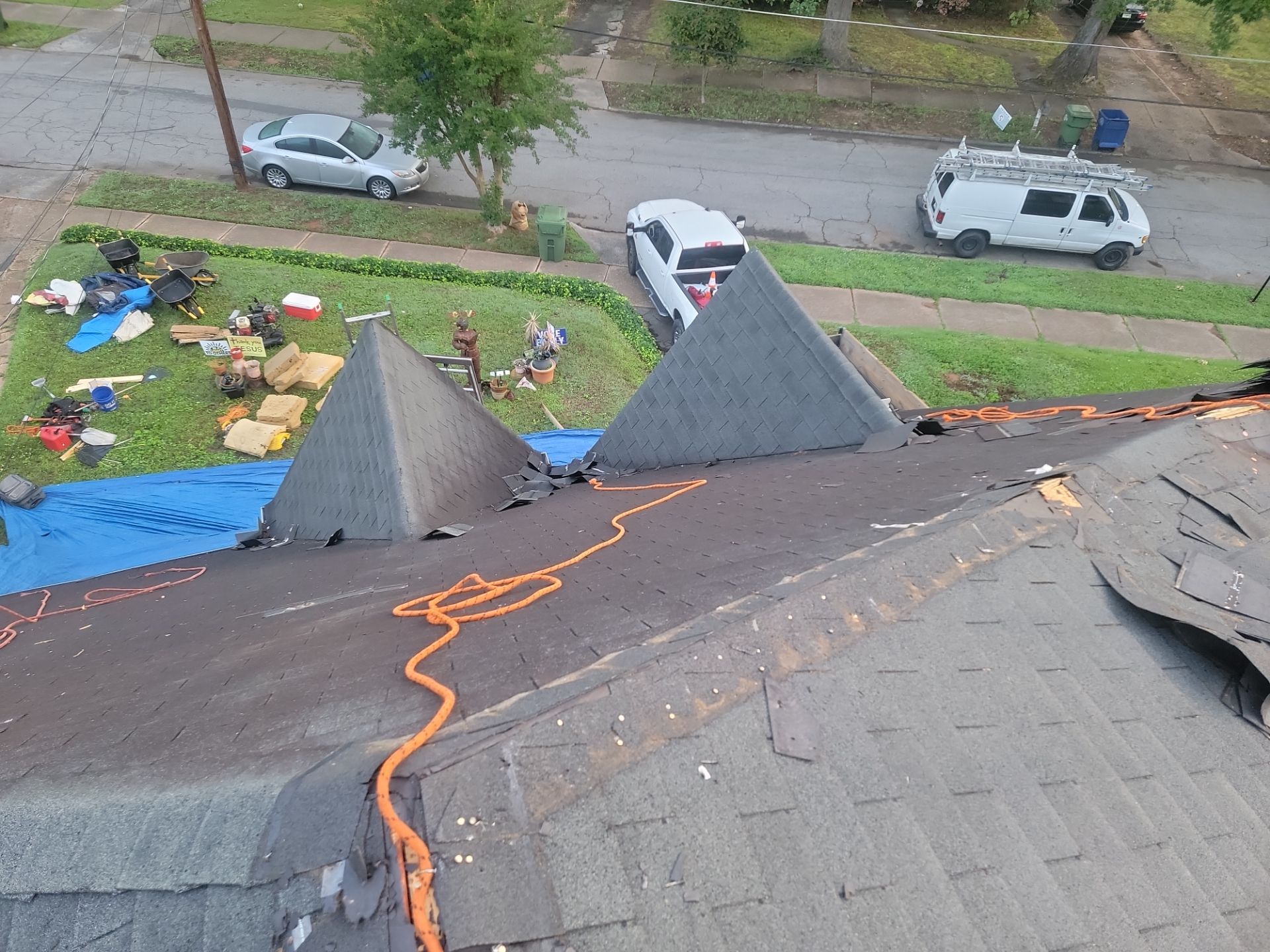 Residential Roof Replacement using Owens Corning Trudef Twilight Black by Inspector Roofing and Restoration