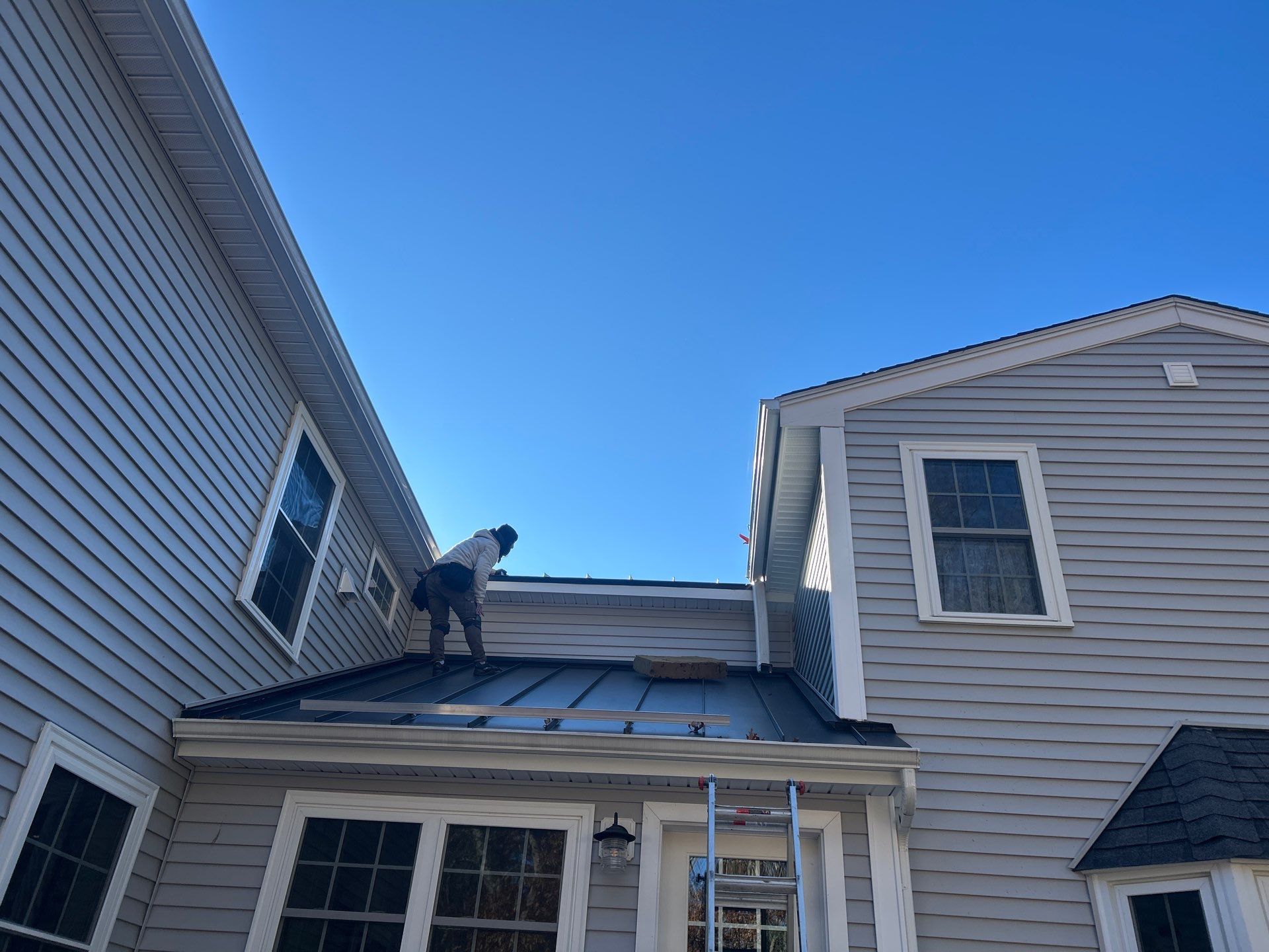 Andover Standing Seam Metal Roof with Snow Guard System by Mighty Dog Roofing of Greater Middlesex County