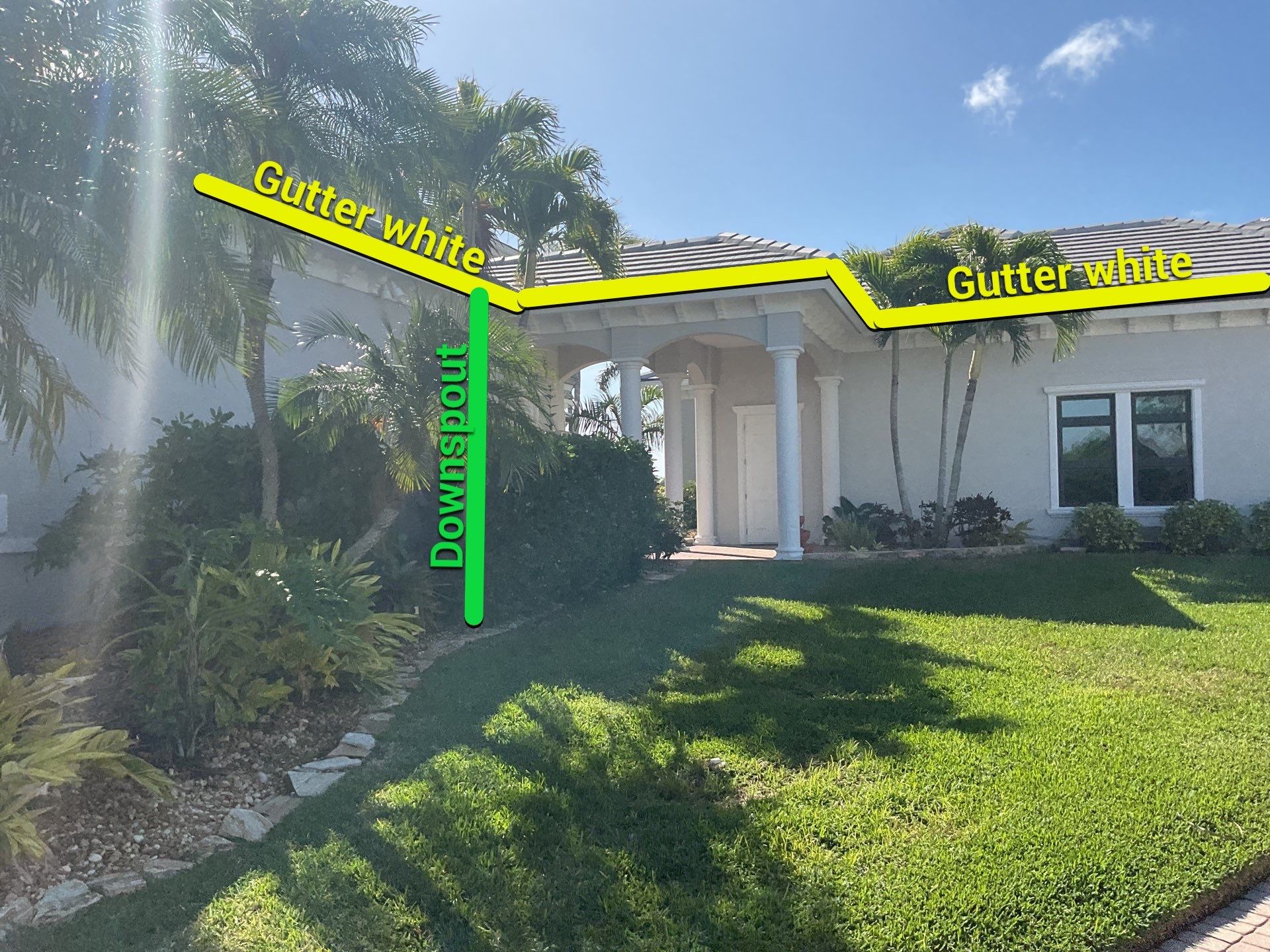 7-Inch Seamless Gutters for Heavy Rainfall in Cape Coral FL by Gutter Professors