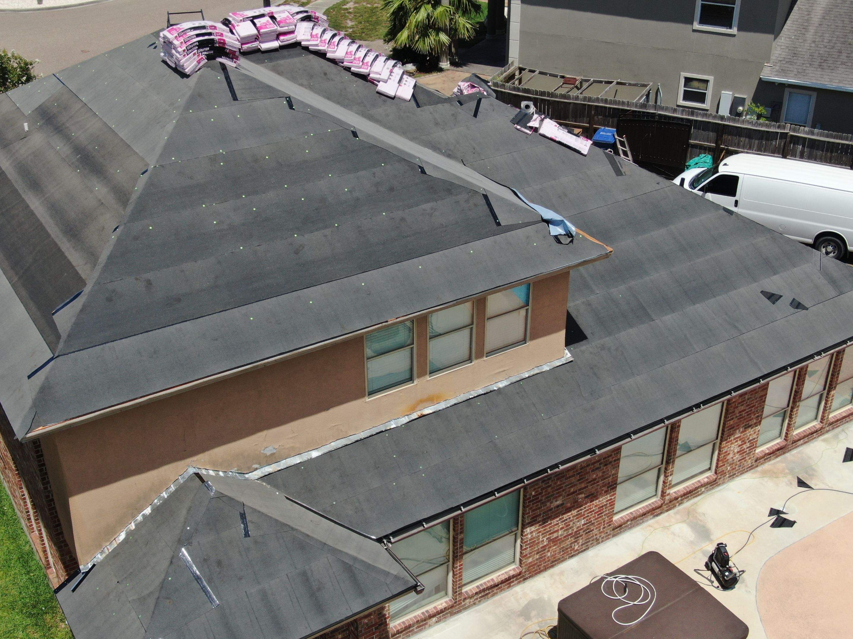 Flashing Stucco above the Roof by Bayfront Roofing and Construction