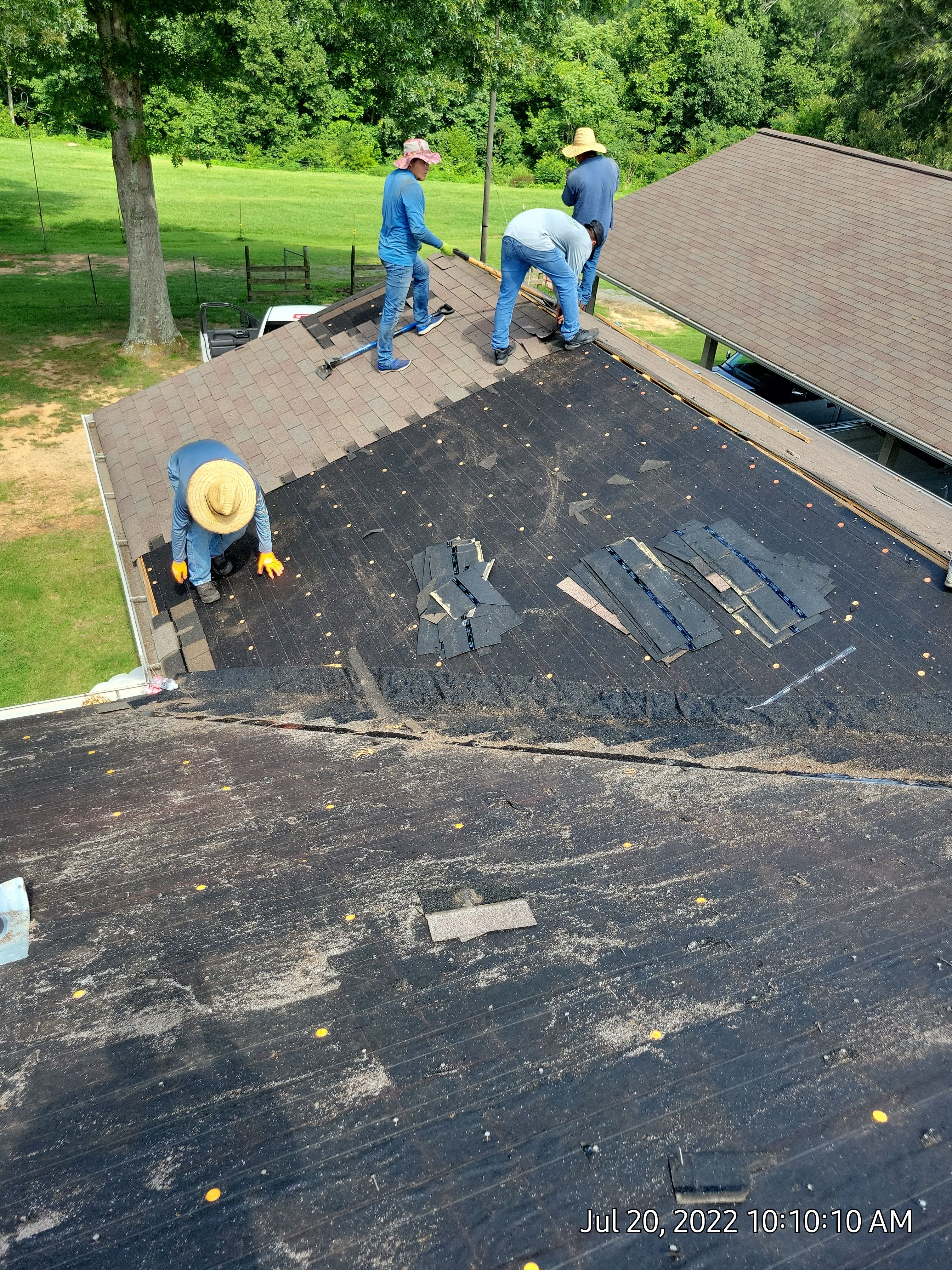 Residential Roof Remove and Replace using Low Rib Metal Roofing Panels by Bullard Roofing