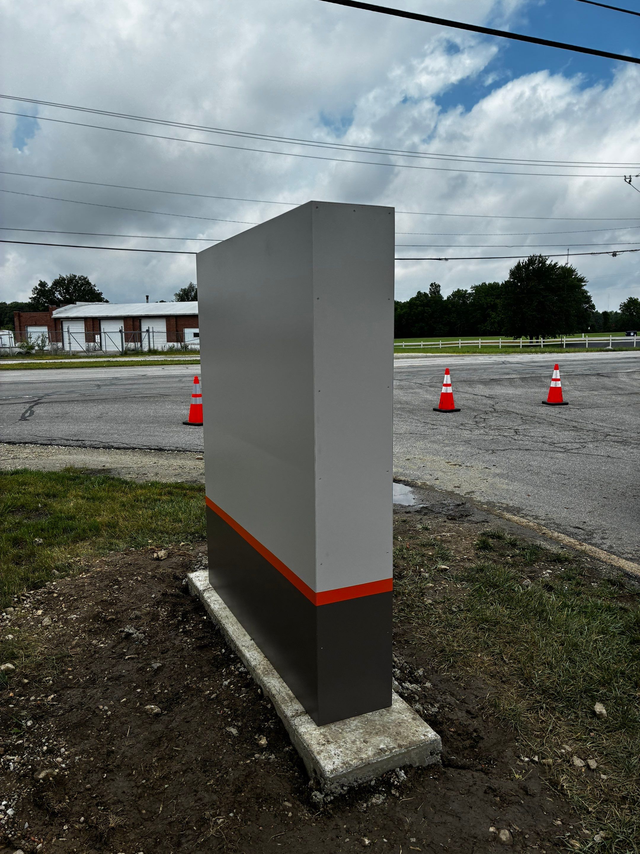 Monument Signage Installation and Site Wayfinding for Ford Meter Box by Hayes Design co