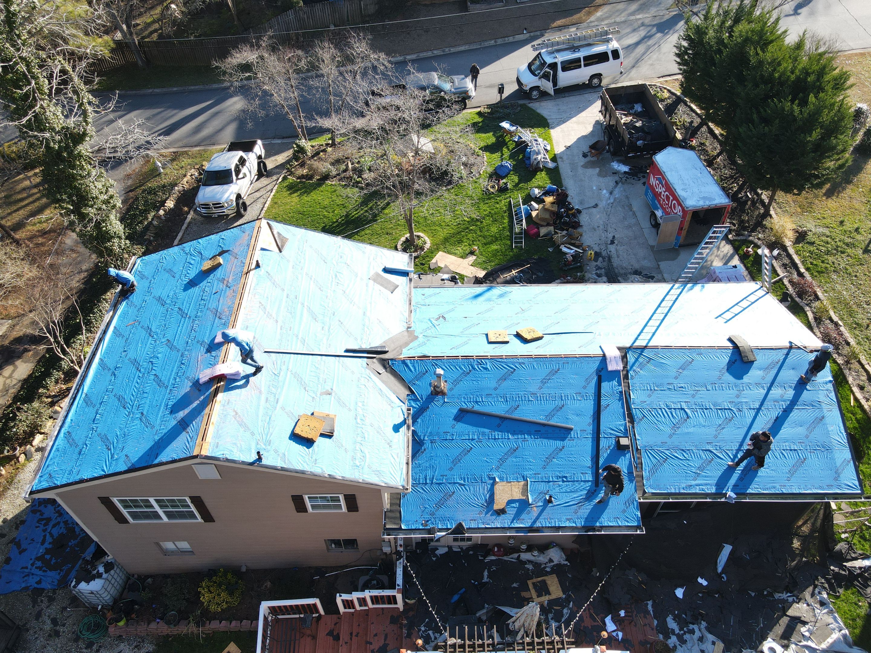 Residential Roofing Installation using Owens Corning by Inspector Roofing and Restoration