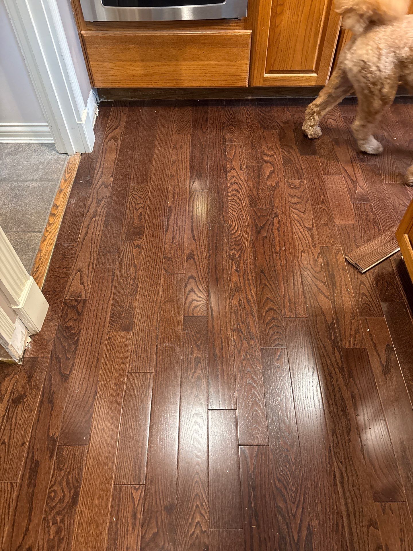 Prefinished Solid Hardwood Flooring Installation in Union, KY by Footprints Floors Kentucky
