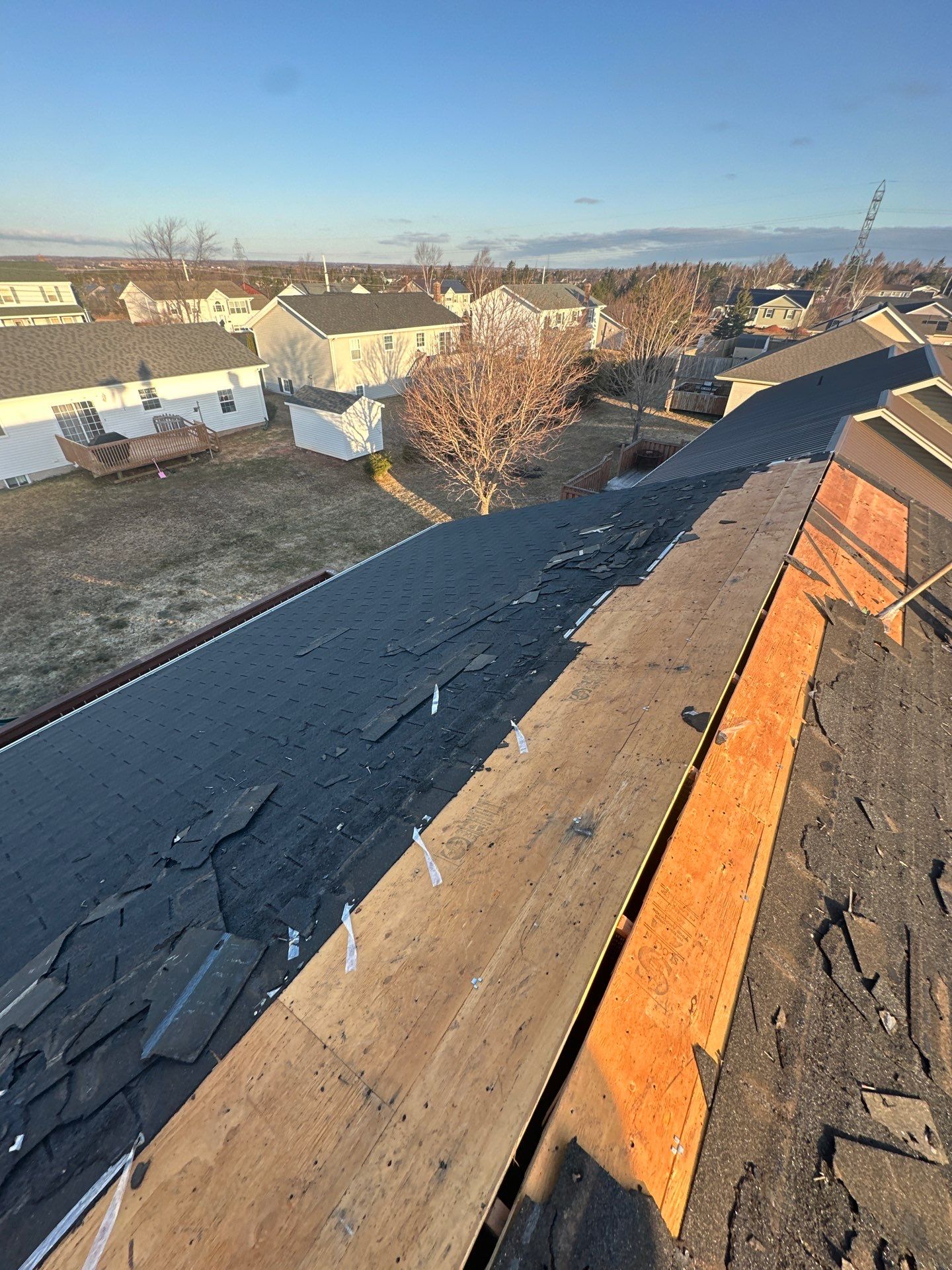 Residential Roofing Installation using Asphalt GAF HDZ in Charcoal by Artisan Roofing & Home Improvements Inc.