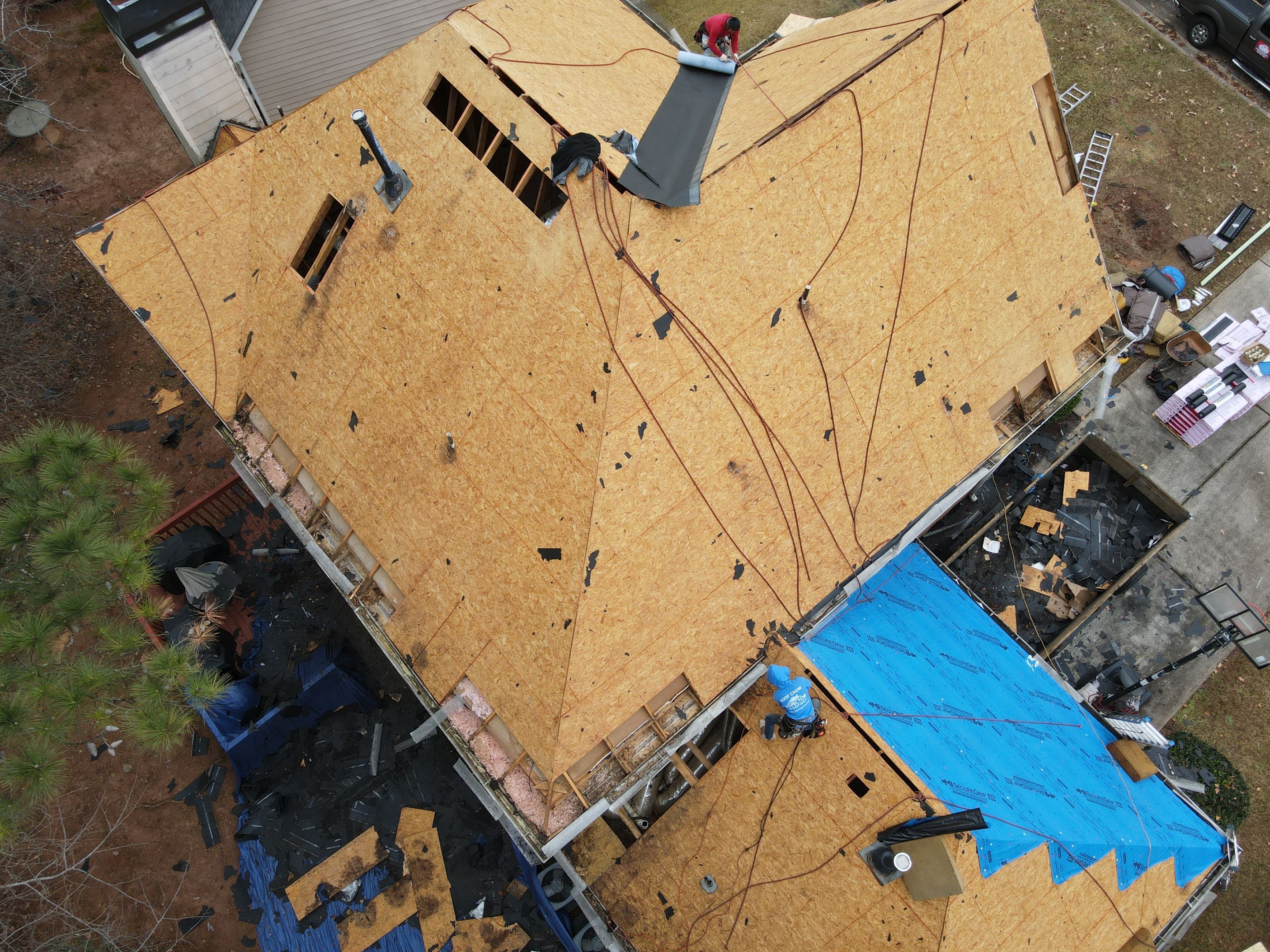 Residential Roofing Installation using Owens Corning by Inspector Roofing and Restoration