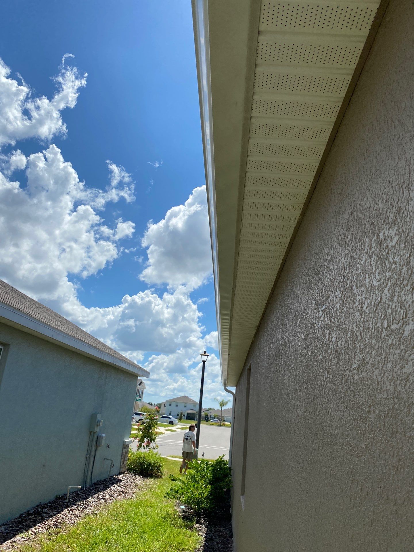 Gutter System with Downspouts in Bradenton FL by Gutter Professors