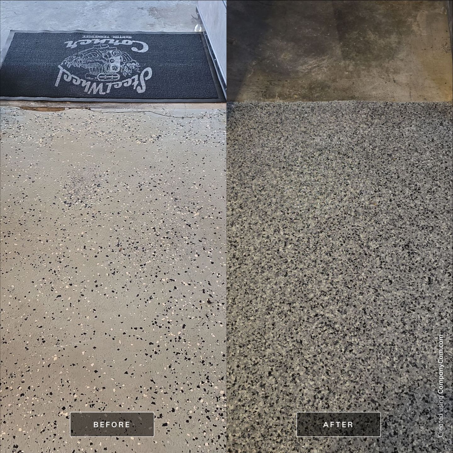 Check it out! Steelwheel Corner gets a new floor! by Elite Floor Solutions