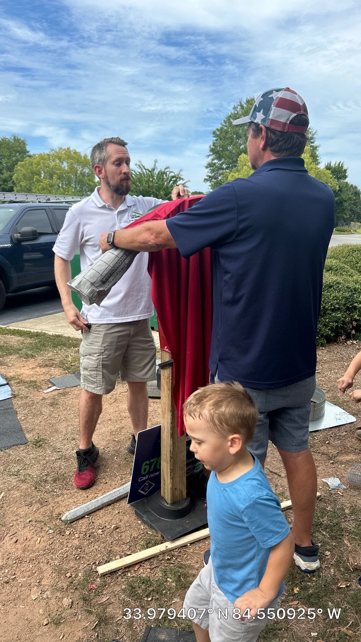 Annual Roofing Material Squarecrow Builds in Marietta Square by Georgia Roof Advisors