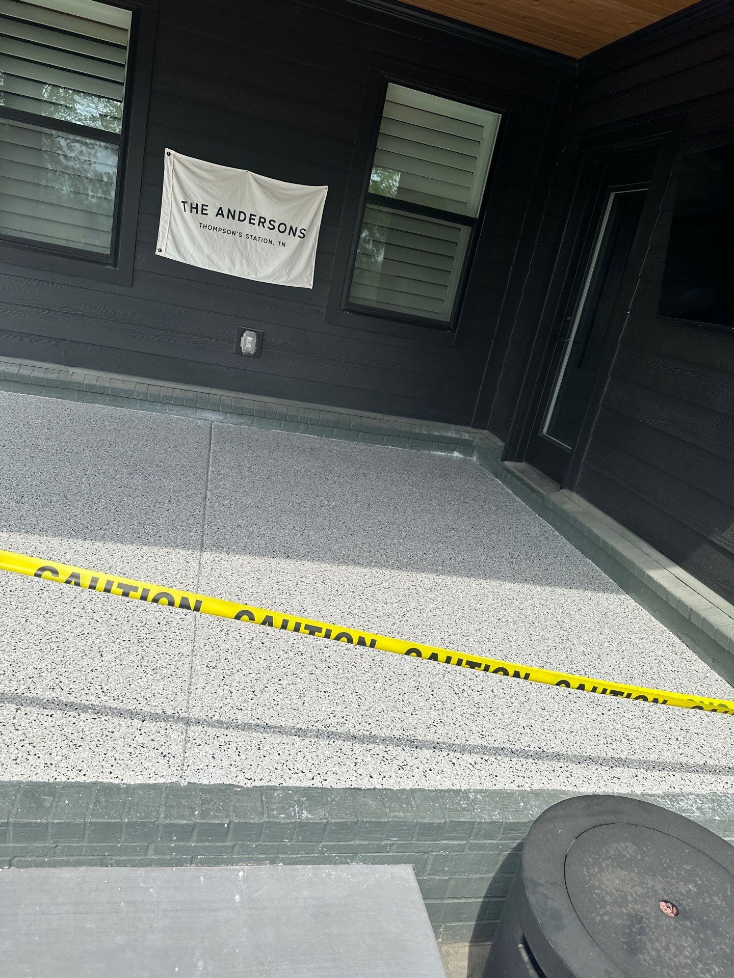 Patio Floor Coating using Cabin Fever by My Garage Floor Guys
