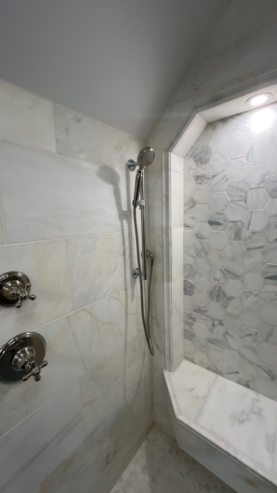 Bathroom Remodel using Kohler Shower Valves by Stake Plumbing and Heating