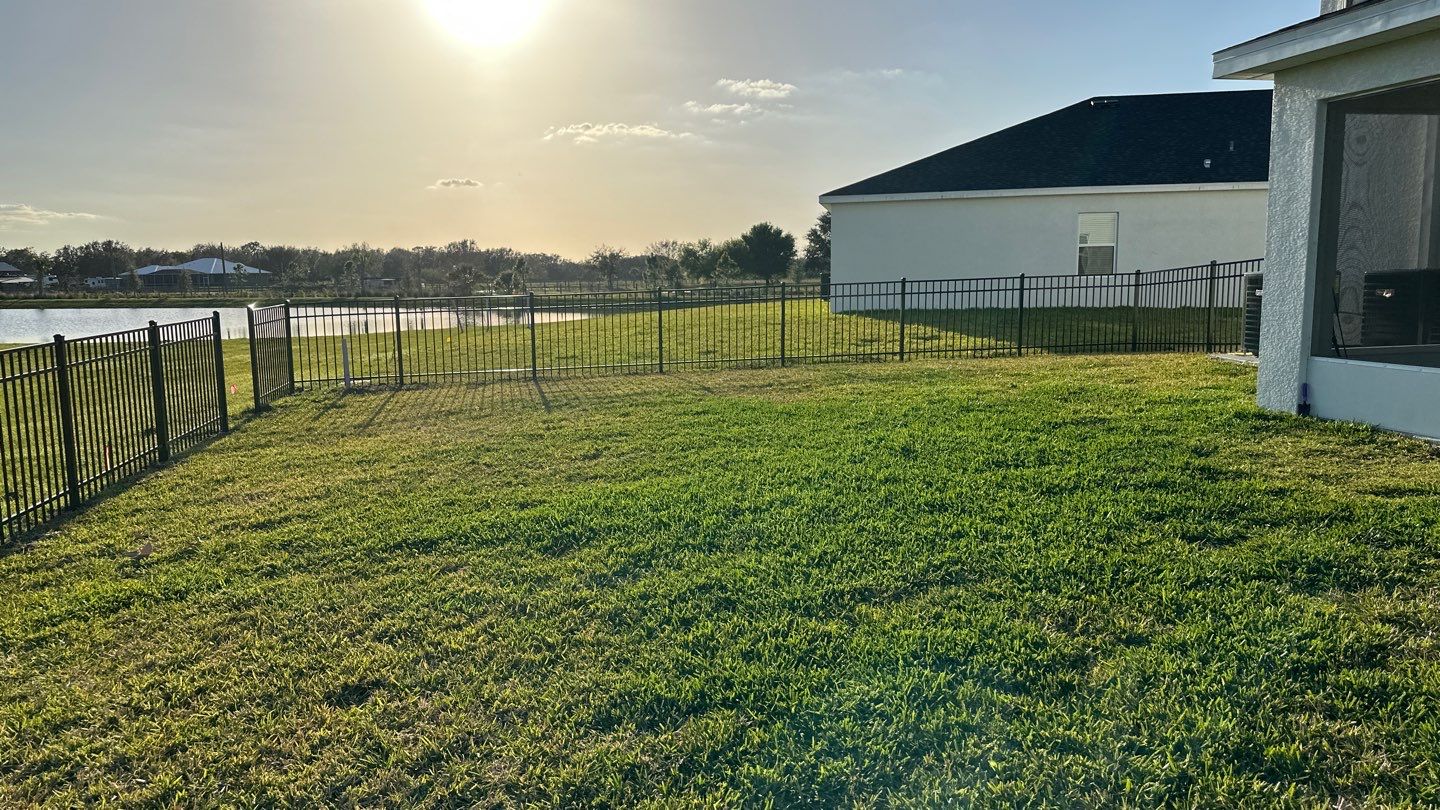 Aluminum Fence Installation using Black 3 Rail Aluminum Fence by Asap fence and gates, LLC