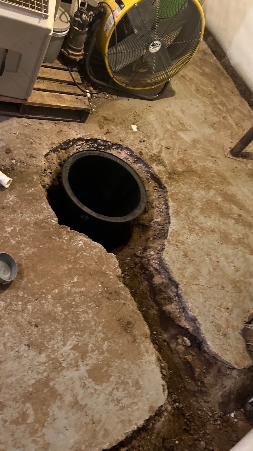 Basement Waterproofing using Drain tile system and a foundation wrap by ACE Waterproofing & Basement Solutions