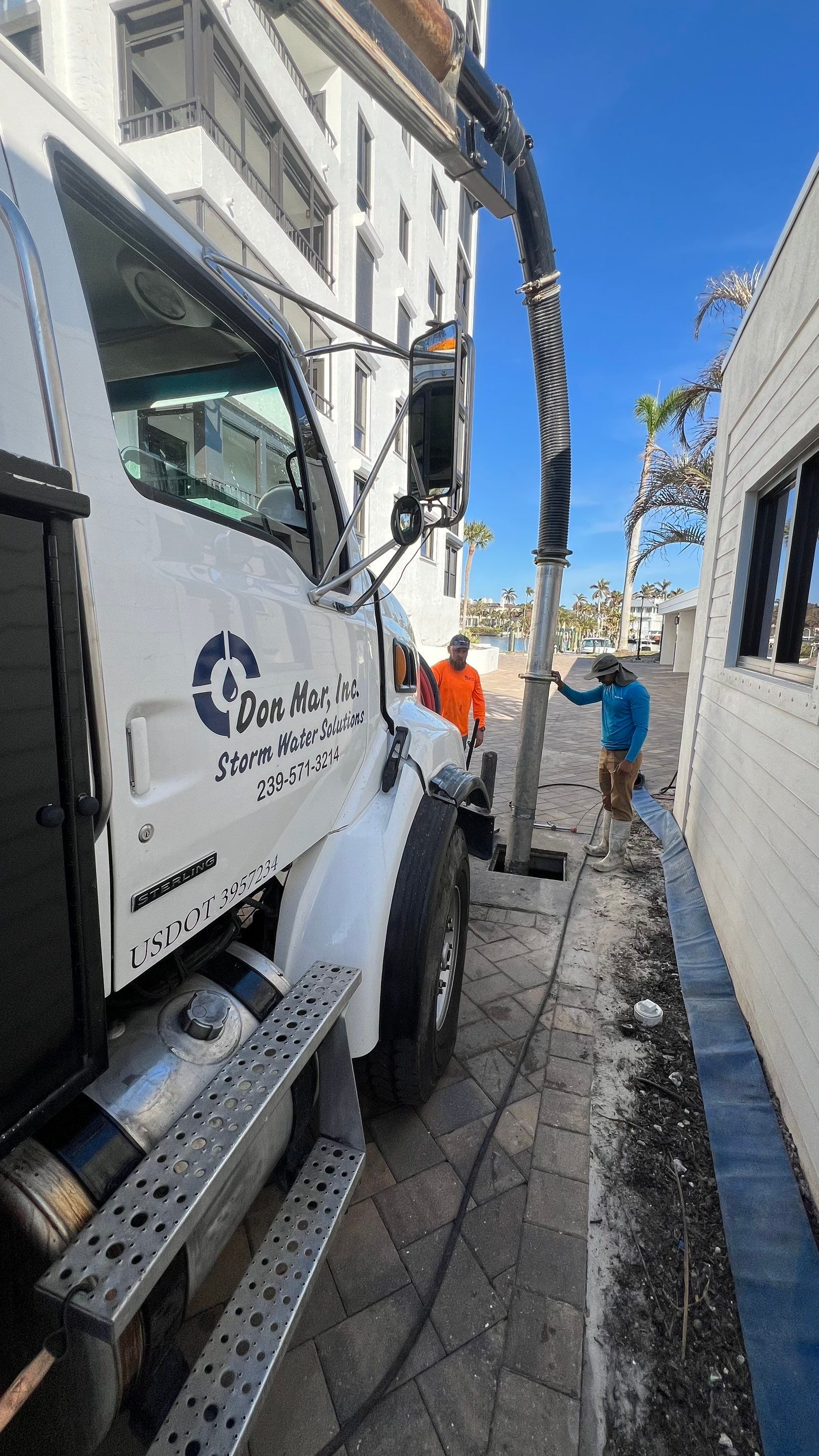 Naples Condo Complex Stormwater System Maintenance and Hurricane Cleanup by Don Mar, Inc. Storm Water Solutions