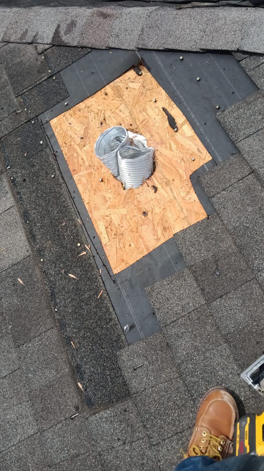 Hail Damage using Owen's Corning Duration (Lifetime) Shingles by Roof Repair Services LLC